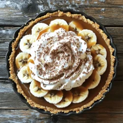 - 200g digestive biscuits, crushed - 100g unsalted butter, melted - 1 can (397g) sweetened condensed milk - 2 large bananas, sliced - 300ml heavy cream - 2 tablespoons powdered sugar - 1 teaspoon vanilla extract - Grated chocolate or cocoa powder for garnish