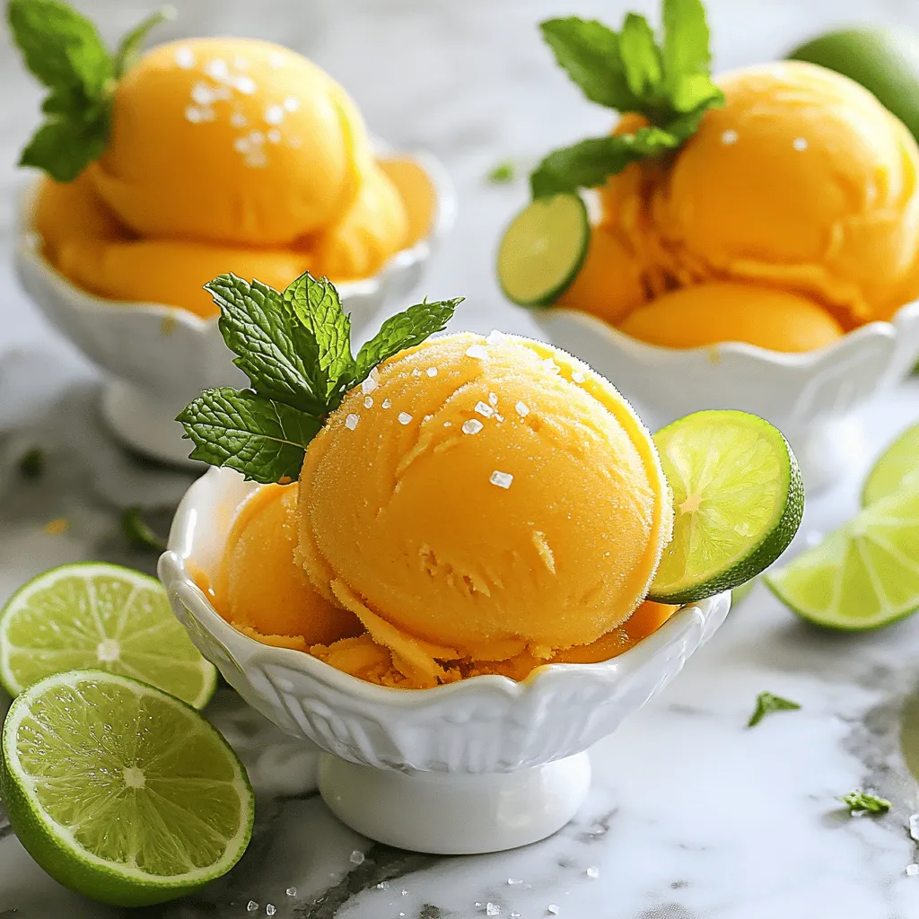 - 4 ripe mangoes, peeled and diced - 1 cup coconut water - 1/2 cup honey or agave syrup (adjust for sweetness) - 1 tablespoon lime juice - Pinch of sea salt