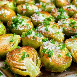 - 1 lb Brussels sprouts, trimmed and halved - 3 tablespoons olive oil - 4 cloves garlic, minced