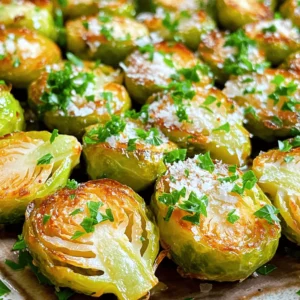 - 1 lb Brussels sprouts, trimmed and halved - 3 tablespoons olive oil - 4 cloves garlic, minced