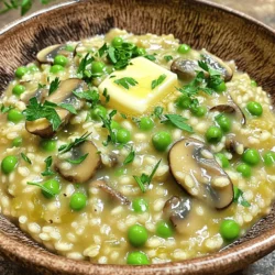 To make a great mushroom risotto, gather these key items: - 1 ½ cups Arborio rice - 5 cups vegetable broth - 1 cup mushrooms (cremini or shiitake), sliced - 1 small onion, finely chopped - 2 cloves garlic, minced - ½ cup grated Parmesan cheese - 3 tablespoons unsalted butter - 2 tablespoons olive oil - 1 teaspoon fresh thyme leaves (or ½ teaspoon dried thyme) - Salt and black pepper to taste These ingredients create a creamy and rich base, giving flavor and texture. You can enhance your risotto with these extra ingredients: - ½ cup frozen peas - Fresh parsley, chopped (for garnish) The peas add a pop of color and flavor, while parsley gives a fresh touch. Choosing the right mushrooms can elevate your dish. Here are some great options: - Cremini mushrooms offer a deeper flavor. - Shiitake mushrooms bring an earthy taste. - Button mushrooms are mild and widely available. - Portobello mushrooms add a meaty texture. Feel free to mix and match these varieties for a unique taste. To see the full recipe, check out the section titled Full Recipe. Start by heating the vegetable broth in a saucepan. Set it on medium heat. Let it simmer gently. Keep it warm while you make the risotto. This step is crucial. A warm broth helps the rice cook evenly. In a large skillet, heat the olive oil and one tablespoon of butter. Use medium heat for this. Add the finely chopped onion and cook for about three to four minutes. You want the onion to become clear, not brown. Next, add minced garlic and sliced mushrooms. Cook for another five minutes. Stir often until the mushrooms soften and brown. Add fresh thyme and season with salt and black pepper. This will create a tasty base. Now, it’s time for the rice. Add the Arborio rice to your skillet. Stir it well to coat in the oil. Toast the rice lightly for about two minutes. Then, begin adding the warm broth. Use one ladle at a time. Stir often and wait until the rice absorbs most of the liquid. Repeat this for around 18 to 20 minutes. Stirring is key in this step. It helps release starch from the rice, making it creamy. Keep the heat steady. If it gets too hot, the rice might stick or cook unevenly. When the rice is creamy and al dente, it’s time to finish up. Stir in the remaining two tablespoons of butter and the grated Parmesan cheese. Mix well until everything is melted and blended. If you like, add frozen peas and stir for another two minutes. Adjust seasoning with more salt and pepper if needed. Serve your risotto right away, garnished with fresh parsley. It’s a beautiful dish that smells amazing. For the full recipe, check out the details I shared earlier. Enjoy your cooking adventure! When choosing mushrooms, look for fresh ones. They should feel firm and look dry. Avoid any with dark spots or slime. I prefer cremini or shiitake mushrooms. They add deep flavor and texture. You can also mix different types for more fun. Just make sure they are all fresh for the best taste. To make risotto creamy, use Arborio rice. This rice releases starch as it cooks, giving a smooth texture. Add broth slowly, one ladle at a time. Stir often. This adds air and helps release starch. When the rice is al dente, mix in butter and cheese. This step enhances creaminess. Make sure to taste and adjust the seasoning as well. One common mistake is adding too much broth at once. This can make the rice cook unevenly. Another mistake is not stirring enough. Stirring helps develop that creamy texture. Lastly, don’t skip the cheese. It adds richness and depth. Follow these tips for a perfect risotto every time. For the full recipe, check out Creamy Dreamy Mushroom Risotto. {{image_2}} Truffle oil adds a rich flavor. Just a drizzle makes a big difference. When you finish cooking, stir in a little truffle oil. This gives your risotto a fancy touch. Use it sparingly; a little goes a long way. You can impress guests with this simple upgrade. Adding fresh herbs can change the taste without much effort. Basil brings a sweet note, while oregano adds a warm touch. Chop the herbs finely and stir them in at the end. This keeps their flavors bright. You can also use dried herbs if fresh isn't available. Adjust the amount to your liking for a personal twist. You can make a vegan version easily. Replace Parmesan cheese with nutritional yeast. This gives a cheesy flavor without dairy. Use plant-based butter or olive oil instead of regular butter. Ensure your broth is vegetable-based. You can still achieve that creamy texture with these swaps. It’s a great way to enjoy risotto while sticking to a vegan diet. For the full recipe, check out the Creamy Dreamy Mushroom Risotto ! To keep your mushroom risotto fresh, let it cool first. Place it in an airtight container. Store it in the fridge for up to three days. Be sure to label it with the date. This way, you can enjoy it later without worry. When reheating, add a splash of broth or water. This helps restore the creamy texture. Heat it slowly on the stove over low heat, stirring often. If you prefer the microwave, use a microwave-safe dish. Cover it loosely and heat in short bursts, stirring in between. Yes, you can freeze mushroom risotto! Just make sure it’s completely cool. Transfer it to a freezer-safe container. It will stay good for about one month. When you’re ready to eat, thaw it in the fridge overnight. Reheat as mentioned earlier for the best results. For the full recipe, check out the Creamy Dreamy Mushroom Risotto section. The best rice for mushroom risotto is Arborio rice. Arborio rice has a high starch content. This gives risotto its creamy texture. Other good options include Carnaroli and Vialone Nano. These types also cook well and create a rich dish. You can make mushroom risotto in advance, but it is best fresh. If you make it early, let it cool first. Store it in an airtight container in the fridge. Reheat it slowly, adding a bit of broth. This helps regain its creamy texture. Mushroom risotto lasts about 3 to 4 days in the refrigerator. Make sure to store it in a sealed container. If you notice any off smells or changes, it's best to throw it away. A good wine to pair with mushroom risotto is a light white wine. You can choose a Pinot Grigio or Sauvignon Blanc. If you prefer red, a light Pinot Noir works well too. These wines complement the earthy flavors of the mushrooms. For a deeper flavor, try a glass of dry vermouth. For the complete recipe, check out the Full Recipe section above. Mushroom risotto combines simple ingredients and careful techniques for a rich flavor. We covered the best mushrooms and how to prepare broth for a creamy finish. You learned tips for selecting quality mushrooms and avoiding common mistakes. I shared exciting variations to elevate your dish. Make this risotto your own by experimenting with flavors and ingredients. With practice, you can master this classic dish. Enjoy every bite and impress your loved ones with your cooking skills!