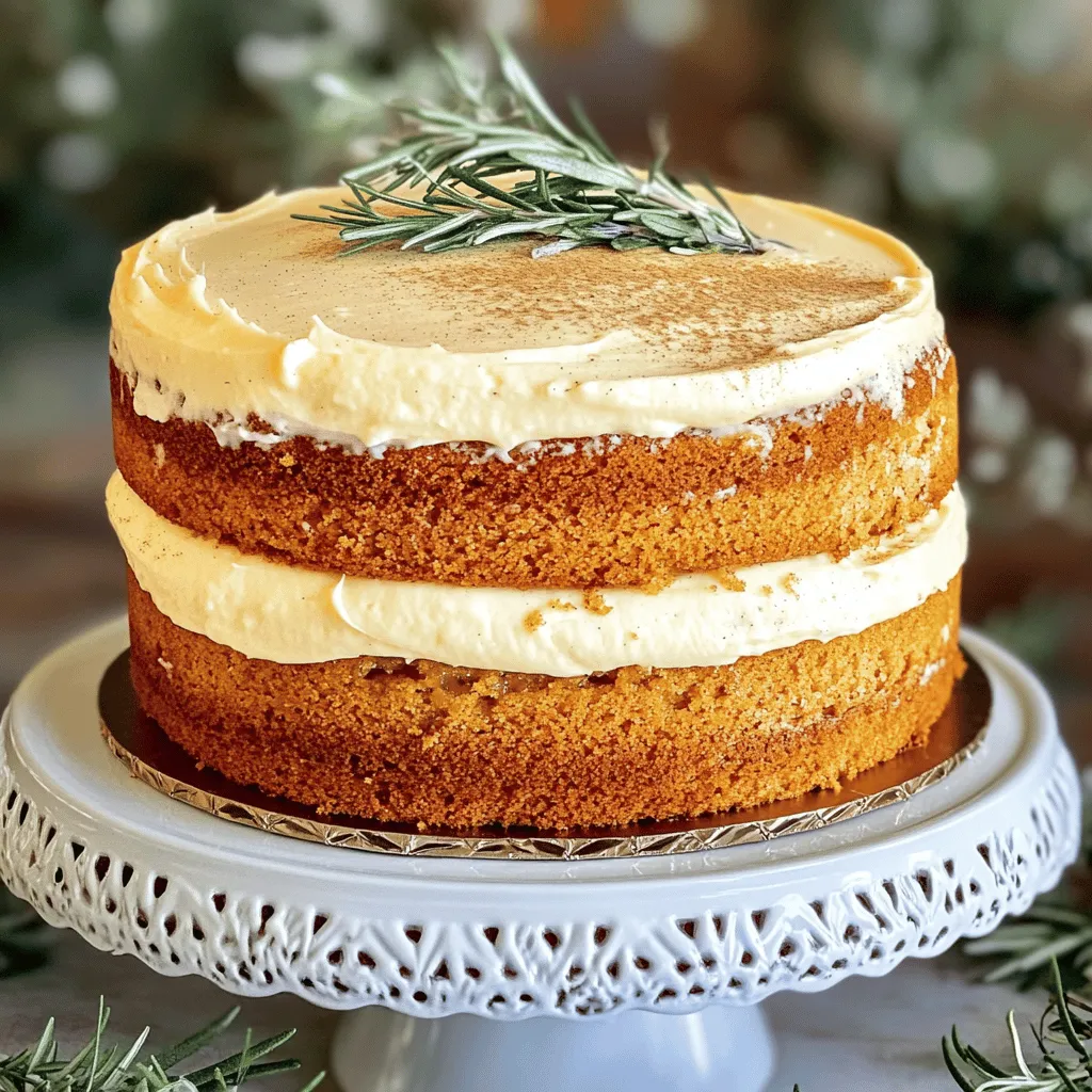 - 2 cups all-purpose flour - 1 ½ teaspoons baking powder - ½ teaspoon baking soda - ½ teaspoon salt - 1 teaspoon ground nutmeg - ½ teaspoon ground cinnamon - 1 cup unsalted butter, softened - 1 ½ cups granulated sugar - 4 large eggs - 1 cup eggnog (store-bought or homemade) - 1 teaspoon vanilla extract - 1 cup powdered sugar - 2 tablespoons milk - Extra nutmeg and cinnamon for garnish For this eggnog cake, I choose fresh and simple ingredients. The dry mix gives the cake structure. All-purpose flour is the base. Baking powder helps it rise. Baking soda adds a tiny lift. Salt balances the sweetness. Nutmeg and cinnamon bring warm, festive flavors. Next, we need wet ingredients to bring the cake to life. Softened butter makes it rich. Granulated sugar sweetens and helps with texture. Eggs bind everything together. Eggnog gives it that special holiday taste. Vanilla adds a lovely aroma. For the frosting, powdered sugar and milk create a smooth, sweet topping. A sprinkle of nutmeg and cinnamon on top makes it look festive. You can find the full recipe with steps to make this delightful cake. Enjoy the process, and let the flavors shine! - Preheat oven to 350°F (175°C). - Grease and flour two 9-inch round cake pans. Start by preheating your oven. This step is key to getting a nice rise. While the oven heats, prepare your cake pans. Greasing and flouring them keeps the cake from sticking later. I like to use butter for greasing since it adds flavor. - Whisk together dry ingredients in a medium bowl. - Cream butter and sugar in a large bowl until fluffy. - Add eggs and then incorporate eggnog and vanilla. Next, gather your dry ingredients. In a medium bowl, whisk together flour, baking powder, baking soda, salt, nutmeg, and cinnamon. This helps mix everything well. In a larger bowl, cream the softened butter and sugar. Mix until it is light and fluffy. This takes about 3 to 4 minutes. Add the eggs one by one. Mix well after each. Then, add the eggnog and vanilla. Mix until just combined. - Combine dry ingredients into wet mixture. - Divide batter into pans and smooth tops. - Bake for 25-30 minutes until toothpick comes out clean. Now, slowly add the dry mixture to the wet one. Mix on low speed to avoid overmixing. Divide the batter evenly between the two pans. Use a spatula to smooth the tops. Place the pans in the preheated oven. Bake for 25 to 30 minutes. Check for doneness by inserting a toothpick. If it comes out clean, your cake is ready! To make a light cake, avoid overmixing the batter. Mix just until the ingredients blend. This method keeps the cake fluffy. Use a toothpick to check for doneness. Insert it into the center of the cake. If it comes out clean, your cake is ready! For the frosting, adjust the consistency by adding more milk. This helps you create a smooth, spreadable mix. Use a spatula to apply the frosting evenly. This tool helps you avoid big lumps and gives a nice finish. Serve the cake on a festive cake stand. This elevates the look and makes it special. You can also garnish with holiday sprigs or extra spices. A sprinkle of nutmeg or cinnamon adds a lovely touch. For the full recipe, check out the detailed section above. {{image_2}} You can easily change the flavor of your eggnog cake. - Add chocolate chips for a rich flavor. - Incorporate dried fruits or nuts for added texture. Adding chocolate chips makes each bite so delicious. They melt just right and add sweetness. Dried fruits like raisins or cranberries give a nice chew. Nuts like walnuts or pecans add crunch and depth. Don’t hesitate to mix and match to find your favorite combo! Frosting can make or break your cake. - Try cream cheese frosting for a tangy taste. - Use whipped cream for a lighter finish. Cream cheese frosting adds a rich flavor that pairs well with eggnog. It's creamy and smooth, making each slice even better. On the other hand, whipped cream is airy and light. It gives a wonderful contrast to the dense cake. Choose based on your mood or occasion! You can easily adapt this recipe for different diets. - Make a gluten-free version using alternative flour. - Substitute butter with a vegan alternative for a dairy-free cake. For gluten-free options, use almond or coconut flour. They work great and keep the cake moist. If you want a dairy-free cake, use coconut oil or vegan butter instead of regular butter. Both options keep your cake tasty and festive! For the full recipe, check out the details above. Store your eggnog cake covered at room temperature. It stays fresh for up to 3 days. This makes it easy to grab a slice whenever you want a sweet treat. For longer storage, freeze the cake layers separately. They can last up to 3 months in the freezer. When you're ready to enjoy, thaw the layers in the refrigerator. This helps keep the cake moist and tasty. Frost the cake after it has thawed completely. To keep your cake moist, wrap it tightly in plastic wrap. This prevents it from drying out. It's best to avoid refrigeration to maintain the cake's soft texture. Enjoy your leftovers without losing that delicious eggnog flavor! For the full recipe, check out the earlier section. Yes, you can use store-bought eggnog for convenience. It saves time and effort. Many brands offer rich and creamy options. Just make sure it has a good flavor. Your cake will still taste amazing. Bake and store cake layers wrapped tightly, frosting before serving. This method keeps the cake fresh. You can bake the layers a day or two in advance. Just remember to let them cool completely before wrapping. Frosting the cake just before serving keeps it looking great. Pair with hot cocoa or spiced cider for a festive treat. Both drinks complement the cake’s flavors. You can also consider a scoop of vanilla ice cream. It adds a nice creaminess to each bite. Enjoy your sweet holiday moments! In this blog post, we explored how to make a delicious Eggnog Cake with clear steps. We covered key ingredients, step-by-step instructions, tips for the best texture, and variations to try. Remember, this cake is easy to customize based on your taste. Whether you use store-bought eggnog or add chocolate chips, the choice is yours. Following these tips will help you create a festive treat for any occasion. Enjoy baking, and make this cake your own!