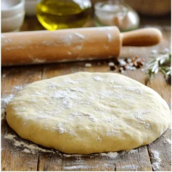 - 4 cups all-purpose flour - 1 ½ cups warm water - 2 tablespoons olive oil - 2 teaspoons sugar - 2 teaspoons salt - 2 ¼ teaspoons active dry yeast You can swap all-purpose flour for gluten-free flour. Brands like Bob's Red Mill work well. If you prefer whole grains, use whole wheat flour. This adds fiber and a nutty flavor. For oils, feel free to use canola or avocado oil if you want. Each oil gives a slightly different taste. Using high-quality flour is key. Fresh flour has better taste and texture. When buying flour, check for freshness dates. Benefits of fresh yeast are huge too. Fresh yeast makes the dough rise better. It gives a nice, airy texture. If you can, buy yeast from a reliable source. This ensures you get the best results. For the full recipe, check the section above. To start, we need to activate the yeast. This step is key for making our dough rise. In a small bowl, mix warm water, sugar, and active dry yeast. Let this sit for 5-10 minutes. If the mixture gets frothy, your yeast is ready to use. Water temperature matters a lot here. Use water that is warm but not too hot. The best range is around 110°F. If water is too hot, it can kill the yeast. If it's too cold, the yeast won't activate. Next, we mix our ingredients. In a large bowl, combine the flour and salt. Stir well to blend them. Create a well in the center of this mixture. Pour in the activated yeast and olive oil. When you mix, use a wooden spoon. Stir until a dough starts to form. Make sure to combine all the flour from the bowl. You want no dry bits left behind. Now it's time to knead the dough. Transfer it to a lightly floured surface. Knead for about 8-10 minutes. Press, fold, and stretch the dough until it’s smooth and elastic. This builds the dough’s strength. For rising, place the kneaded dough in a greased bowl. Cover it with a damp cloth or plastic wrap. Let it rise in a warm spot for about 1 hour. You know it's ready when it has doubled in size. This process is vital for a light and airy crust. For the full recipe, check out the complete details on how to make your own homemade pizza dough. To get the perfect dough, mix until it feels smooth and elastic. You should see some bubbles. If the dough is sticky, add a little more flour. If it is too dry, add a bit of water. Humidity can change how much flour you need. At high altitude, you may need more water or less flour. If your dough feels too sticky, add flour a tablespoon at a time. Knead it well after each addition. For dry dough, mix in a teaspoon of warm water. Let it rest for a few minutes, then knead again. Don’t be afraid to adjust based on how it feels. Add herbs like oregano or basil to the dough for extra taste. You can mix in garlic powder or even cheese for a twist. For a richer flavor, let the dough ferment longer. After mixing, cover it and let it sit in the fridge overnight. This will boost the taste and give your pizza a special kick. For the full recipe, check out the Perfectly Chewy Homemade Pizza Dough . {{image_2}} To make gluten-free pizza dough, you need different ingredients. Use gluten-free flour blends instead of all-purpose flour. Here's what you will need: - 4 cups gluten-free flour blend - 1 ½ cups warm water - 2 tablespoons olive oil - 2 teaspoons sugar - 2 teaspoons salt - 2 ¼ teaspoons active dry yeast You must adjust the rising time. Gluten-free dough often needs more time to rise. Let it sit for 1 to 1.5 hours in a warm spot. This helps the dough become airy and soft. Whole wheat pizza dough is a healthy choice. It adds fiber and nutrients to your meal. Here are the benefits of using whole wheat: - Higher fiber content - More vitamins and minerals - A nuttier flavor To modify the texture, mix half whole wheat flour and half all-purpose flour. This gives you the benefits of whole wheat while keeping it soft. You may need to add a bit more water. Whole wheat flour absorbs more liquid. You can easily add flavor to your pizza dough. One fun method is to make garlic-infused dough. Simply add 2-3 cloves of minced garlic to the olive oil before mixing it in. This adds a great taste to your crust. If you love cheese, try a cheese-stuffed crust. After rolling out your dough, add mozzarella cheese along the edge. Fold the dough over the cheese and seal it. This way, you get a cheesy surprise with every bite! For more details, check the Full Recipe. To store unused dough, place it in a bowl. Cover it with plastic wrap or a damp cloth. This keeps the dough from drying out. Store in the fridge for up to three days. If you want to keep it longer, freeze it. Wrap the dough tightly in plastic wrap and then place it in a freezer bag. Frozen dough lasts for about three months. If your dough is frozen, start by thawing it. Remove it from the freezer and let it sit at room temperature for a few hours. Once thawed, reseal the dough in a bowl. For best results, let it rest for 30 minutes. If the dough seems inactive, you can re-activate the yeast. Mix a little warm water with sugar and add it to the dough. Let it sit for about 10 minutes until it bubbles. Don’t waste extra dough! You can make breadsticks by rolling out the dough and cutting it into strips. Brush with garlic butter for extra taste. You can also create mini calzones by filling the dough with cheese and veggies. Another fun idea is to make pizza rolls. Roll the dough, add toppings, and bake until golden. These options are tasty and simple! For more ideas, check the Full Recipe. Homemade pizza dough lasts about 3 to 5 days in the fridge. Store it in an airtight container. Check for signs of spoilage before use. Mold is the most obvious sign. If it smells sour or off, toss it. Yes, you can make pizza dough ahead of time. Prepare it and let it rise. After the first rise, wrap it tightly and store it in the fridge. For the best flavor, let it rest overnight. The dough should rise in a warm place, around 75°F to 80°F. This temperature helps yeast grow. If your kitchen is cool, try placing the dough near a warm oven. The rising time may increase if it’s colder. Making pizza dough is simple with the right ingredients and steps. Start with basic ingredients like flour, water, and yeast. Fresh ingredients make a big difference in taste and texture. Follow the steps to prepare, mix, knead, and rise the dough correctly. Try variations for gluten-free or whole wheat options. Store any unused dough properly for future meals. With these tips, you can create delicious pizza at home and impress your family and friends. Enjoy your pizza-making journey!