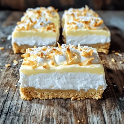 Coconut Cream Pie Bars Delicious Chilled Dessert Treat
