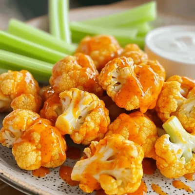 Buffalo Cauliflower Bites Flavorful Game Day Snack
