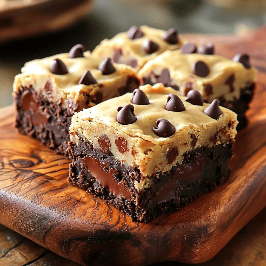 Chocolate Chip Cookie Dough Brownies Irresistible Treat