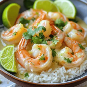 To create a delicious Coconut Lime Shrimp, you need fresh ingredients that bring flavor. Here’s what you'll need: - 1 pound large shrimp, peeled and deveined - 1 can (13.5 oz) coconut milk - 1 lime, zested and juiced - 2 tablespoons fish sauce - 2 tablespoons honey - 2 cloves garlic, minced - 1 teaspoon fresh ginger, grated - 1 small red chili, finely chopped (optional, for heat) - 2 tablespoons fresh cilantro, chopped (for garnish) - Salt and pepper to taste - Cooked jasmine rice (for serving) Each ingredient plays a role in making this dish tasty. The shrimp brings a fresh ocean flavor. Coconut milk adds rich creaminess. Lime gives a bright, zesty kick. Fish sauce adds depth, while honey balances the flavors. Garlic and ginger create warmth. If you like heat, add the red chili. Fresh cilantro finishes the dish with a pop of color. Serve it over jasmine rice to soak up all that yummy sauce. For the full recipe, check out the detailed instructions! Whisking Ingredients Together To start, grab a medium bowl. Add the coconut milk, lime juice, lime zest, fish sauce, honey, minced garlic, grated ginger, and chopped red chili (if you like some heat). Use a whisk to mix everything well. This step builds a tasty marinade. Marinating the Shrimp Next, add the shrimp to the bowl. Make sure each shrimp gets covered in the marinade. Let it sit at room temperature for at least 15 minutes. If you have time, marinate for up to 1 hour in the refrigerator. This helps the shrimp soak up all that great flavor. Heating the Skillet Now, heat a large skillet over medium heat. Once it’s warm, pour in the marinated shrimp along with all the marinade. This adds even more taste to your dish. Cooking Time and Techniques Cook the shrimp for about 3-5 minutes. Stir occasionally to ensure even cooking. You want them to turn pink and opaque. Be careful not to overcook. Overcooked shrimp can become tough and chewy. Checking for Doneness To check if the shrimp are done, look for that nice pink color. They should also curl slightly. If they look good, remove them from heat. Seasoning Once cooked, season the shrimp with salt and pepper to your liking. This final touch enhances the flavors. Garnishing For a beautiful finish, sprinkle fresh cilantro on top. Serving the coconut lime shrimp over cooked jasmine rice makes it even better. You can drizzle some extra marinade over it for more flavor. For the complete steps, you can check the Full Recipe. - Marination Time Recommendations For the best flavor, marinate your shrimp for at least 15 minutes. If you have more time, marinate them for up to 1 hour in the fridge. This longer time allows the shrimp to soak up the coconut and lime flavors. - Avoiding Overcooking Shrimp Cook the shrimp just until they turn pink and opaque. This usually takes 3 to 5 minutes. If you cook them too long, they’ll get tough. Keep a close eye on them while they cook. - Serving in Bowls Serve your coconut lime shrimp in shallow bowls. This makes the dish look nice and allows the sauce to pool at the bottom. It’s a perfect way to show off the colors and textures. - Garnish Options Add a few lime wedges and fresh cilantro on top for color. You can also include extra chili slices if you like heat. This will make the dish even more appealing and tasty. - Refrigeration Tips Store any leftovers in an airtight container. Keep them in the fridge for up to 2 days. Make sure to let the shrimp cool down before sealing them in. - Reheating Methods To reheat, use a skillet over low heat. You can also use a microwave, but heat gently. This helps keep the shrimp tender and prevents overcooking. Enjoy your leftovers as a quick meal! {{image_2}} You can spice up your coconut lime shrimp easily. Here are some ideas: - Chili Flakes: Add a pinch for a burst of heat. - Sriracha Sauce: Drizzle some on during cooking for a kick. - Fresh Jalapeños: Slice and toss them in for a fresh, spicy taste. Adjust the heat to your liking. Start small, then add more if needed. This way, you keep the balance of flavors. If you want to switch things up, use other proteins. Here are some tasty options: - Chicken: Cut it into bite-sized pieces. Cook it just like the shrimp. - Scallops: These are a great choice for a fancy meal. Cook them for about 3-4 minutes. - Tofu: For a plant-based option, use firm tofu. Cube it and follow the same cooking steps. Each protein offers a unique flavor while keeping the dish fresh. For a vegetarian spin, you can replace shrimp with these substitutes: - Chickpeas: Drain and rinse a can. They add a nice texture. - Zucchini: Cut into half-moons and sauté. They soak up the flavors well. - Cauliflower: Cut into florets. Roast them for a tasty, hearty bite. These options keep the dish light and flavorful. You still get that yummy coconut lime taste. If you're curious about the full recipe, check the link above. - Calories per Serving: Each serving has about 300 calories. - Macro Nutrients: - Protein: 25 grams - Carbohydrates: 15 grams - Fats: 15 grams Knowing the calories helps you plan meals. This dish gives you a good balance of protein, healthy fats, and carbs. The key ingredients in Coconut Lime Shrimp offer several health benefits: - Shrimp: Low in calories and high in protein. Shrimp also contain omega-3 fatty acids, which are great for heart health. - Coconut Milk: Provides healthy fats and keeps you full. It also adds a creamy texture and rich flavor. - Lime: Packed with vitamin C, lime boosts your immune system. It also aids digestion and adds a refreshing taste. - Garlic: Known for its health benefits, garlic helps lower blood pressure and improve heart health. - Ginger: Great for digestion, ginger can also reduce inflammation. Together, these ingredients create a dish that is not only tasty but also healthy. This Coconut Lime Shrimp dish is gluten-free and dairy-free. - Gluten-Free: All the ingredients used are naturally gluten-free. This makes it safe for those with gluten sensitivities. - Dairy-Free: The recipe avoids dairy products entirely. Coconut milk serves as a creamy base without any lactose. Whether you're following a specific diet or just want a tasty meal, this dish fits the bill. You can enjoy it without worrying about gluten or dairy. For the full recipe, check the [Full Recipe]. Yes, you can prepare this dish in advance. You can marinate the shrimp up to one hour before cooking. This allows the shrimp to soak up all that tasty flavor. Just remember to store them in the fridge until you are ready to cook. Cooked shrimp can be stored in the fridge for a day or two. Reheat them gently to keep them tender. This dish pairs well with many sides. Here are a few great options: - Cooked jasmine rice - Quinoa salad - Steamed vegetables - Fresh green salad - Grilled corn These sides will complement the bright flavors of the shrimp. Yes, you can use other ingredients if you don't have coconut milk. Some good alternatives are: - Heavy cream - Almond milk - Soy milk These options may change the flavor a bit, but they will still be tasty. There are many ways to enhance the flavor of Coconut Lime Shrimp. Try adding: - More lime juice or zest - Fresh herbs like basil or mint - Spices like cumin or paprika - A dash of hot sauce These additions can give your dish a unique twist. You can find the full recipe [here](#). This link will take you to all the steps and ingredients you need to make Coconut Lime Shrimp. This blog post shared a simple yet delicious Coconut Lime Shrimp recipe. We covered essential ingredients, marination steps, and cooking techniques. I shared helpful tips to perfect your dish, along with presentation ideas and storage methods. You learned about variations, nutritional information, and common questions. Remember, the key is to enjoy the cooking process. With this recipe, you can impress anyone. Dive into your culinary adventure, and make this dish your own!