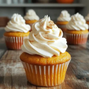 - 1 ½ cups all-purpose flour - 1 teaspoon baking powder - ½ teaspoon baking soda - ½ teaspoon salt - 2 teaspoons pumpkin spice - 1 cup packed brown sugar - ½ cup granulated sugar - ½ cup vegetable oil - 2 large eggs - 1 cup canned pumpkin puree - 1 teaspoon vanilla extract - ½ cup brewed espresso or strong coffee, cooled - 1 cup heavy cream - 2 tablespoons powdered sugar - Extra pumpkin spice for dusting To make pumpkin spice latte cupcakes, gather your ingredients first. This way, you stay organized and quick. Start with the dry ingredients. In a bowl, mix flour, baking powder, baking soda, salt, and pumpkin spice. Pumpkin spice gives these cupcakes a warm flavor. Next, gather the wet ingredients. In another bowl, blend brown sugar, granulated sugar, and vegetable oil. Add eggs, one at a time. Then stir in pumpkin puree and vanilla extract. Finally, mix in cooled espresso. This coffee adds a rich taste to your cupcakes. For the topping, whip heavy cream and powdered sugar until stiff peaks form. This light topping balances the rich flavors of the cupcake. Dust with extra pumpkin spice for a festive touch. You can find the full recipe to guide you through each step. Enjoy the process! 1. Preheat your oven to 350°F (175°C). Line a muffin tin with cupcake liners. 2. In a medium bowl, mix the dry ingredients: - 1 ½ cups all-purpose flour - 1 teaspoon baking powder - ½ teaspoon baking soda - ½ teaspoon salt - 2 teaspoons pumpkin spice 3. In a separate large bowl, combine the wet ingredients: - 1 cup packed brown sugar - ½ cup granulated sugar - ½ cup vegetable oil - 2 large eggs - 1 cup canned pumpkin puree - 1 teaspoon vanilla extract - ½ cup brewed espresso or strong coffee, cooled 4. Gradually mix the dry ingredients into the wet mixture. Alternate with the brewed espresso. Start and end with the flour mixture. 5. Fill each cupcake liner about 2/3 full with batter. Bake for 18-20 minutes. Check with a toothpick; it should come out clean. 6. Let the cupcakes cool in the pan for about 5 minutes. Then, transfer them to a wire rack to cool completely. 7. While the cupcakes cool, prepare the whipped cream. Beat together 1 cup heavy cream and 2 tablespoons powdered sugar until stiff peaks form. 8. Once the cupcakes are cool, top each with whipped cream. Dust a little extra pumpkin spice on top for a festive look. For the full recipe, check the details above! To bake perfect pumpkin spice latte cupcakes, focus on texture. Use room temperature ingredients. They blend better and create a smoother batter. Mix dry and wet ingredients separately. This ensures even distribution. Overmixing can lead to dense cupcakes, so mix until just combined. Always fill the cupcake liners about two-thirds full. This allows room for rising without overflow. Recommended tools for baking: - Muffin tin - Cupcake liners - Mixing bowls - Whisk - Rubber spatula For the best whipped cream, use chilled heavy cream. It whips better when cold. Start mixing on low speed, then increase to high. This helps avoid splattering. Keep beating until you see stiff peaks. This means the cream holds its shape well. Flavor variations for whipped cream: - Add vanilla extract for a classic taste. - For a twist, mix in a bit of pumpkin spice or cocoa powder. Make your cupcakes stand out by decorating them creatively. Use a piping bag to swirl the whipped cream on top. Dust with extra pumpkin spice for a beautiful finish. You can also add chocolate shavings or caramel drizzle. Serving suggestions for occasions: - Serve them at fall parties or Thanksgiving. - Pack them in boxes for a sweet gift. {{image_2}} You can make your pumpkin spice latte cupcakes even more fun with some tasty additions. - Nut substitutes for texture: Try adding chopped walnuts or pecans. They give a nice crunch and flavor. - Chocolate drizzle for extra sweetness: Melt some chocolate and drizzle it over the frosted cupcakes. This adds a rich sweetness that pairs well with coffee. Need to adjust for dietary needs? Here are some easy swaps. - Gluten-free options for the flour: Use a gluten-free all-purpose blend instead of regular flour. This keeps the cupcakes soft and moist. - Vegan substitutions for eggs and dairy: For eggs, try flax eggs or applesauce. Use almond or oat milk in place of dairy in the whipped cream. Frosting can change the whole cupcake vibe. - Other frosting suggestions besides whipped cream: Try a light vanilla buttercream or a sweet maple frosting. Both pair well with pumpkin flavors. - Using cream cheese frosting for a tangy twist: Cream cheese frosting adds a nice tang. It balances the sweetness and enhances the pumpkin spice. For full details on making these delicious cupcakes, refer to the Full Recipe. To keep your pumpkin spice latte cupcakes fresh, store them in an airtight container. This helps prevent them from drying out. A good choice is a plastic or glass container with a tight lid. You can also use a cake dome for extra protection. If you have leftover whipped cream, store it separately in the fridge. You can freeze your cupcakes for later enjoyment. First, let them cool completely. Place them in a single layer in a freezer-safe container. Use wax paper between layers to prevent sticking. For best results, wrap each cupcake in plastic wrap before placing them in the container. When you're ready to eat them, thaw them in the fridge overnight. This keeps their texture nice. These cupcakes stay fresh at room temperature for up to three days. Make sure to keep them away from direct sunlight and heat. If you see any mold or if they smell off, it’s time to toss them. Always trust your senses; they guide you well! Can I use a different type of coffee? Yes, you can use any strong coffee you like. Brewed coffee or cold brew works well. The taste may change a bit, but it will still be good. How do I make these cupcakes dairy-free? To make these cupcakes dairy-free, use almond milk or oat milk instead of regular milk. You can also use coconut cream for the topping. What's the best way to prevent cupcakes from sinking? To prevent sinking, do not overmix the batter. Mix until just combined. Also, ensure your baking powder is fresh. Can I substitute pumpkin puree with fresh pumpkin? Yes, you can use fresh pumpkin. Cook and mash it well before adding it to the batter. Aim for a smooth texture for the best results. Is it necessary to use eggs? Eggs help bind the cupcakes. If you need an egg-free version, use unsweetened applesauce or a flaxseed meal mix instead. What to do if my cupcakes come out too dense? If the cupcakes are dense, you may have overmixed the batter or added too much flour. Try measuring your flour more carefully next time. How to fix overbaked cupcakes? If your cupcakes are overbaked, they may be dry. Serve them with a scoop of ice cream or some frosting to add moisture back. These cupcakes combine simple ingredients and steps for a delicious treat. We covered dry and wet ingredients, topped with creamy goodness. I shared tips for perfect texture and fun variations. Remember, fresh storage is key for keeping your treats tasty. Feel free to explore substitutes for a unique twist. With these ideas, you can bake with confidence and creativity. Happy baking!