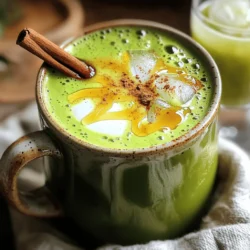 To make a Honey Almond Matcha Latte, gather these simple ingredients: - 1 teaspoon matcha green tea powder - 1 cup almond milk (unsweetened or sweetened) - 1 tablespoon honey (or maple syrup for vegan option) - 1/2 teaspoon vanilla extract - 1/4 teaspoon cinnamon (optional) - Ice cubes (for iced version) Matcha green tea powder is the star of this drink. It gives a rich green color and a unique flavor. Almond milk makes the latte creamy. You can choose unsweetened if you want less sugar. Honey adds sweetness, but use maple syrup if you prefer a vegan option. Vanilla extract brings warmth and depth. Cinnamon is great for a hint of spice. If you want an iced version, just add ice cubes after mixing. This drink is not only tasty but also healthy. Each ingredient works together to create a delightful experience. For the complete recipe, check the [Full Recipe]. Sifting the Matcha Powder Start by sifting 1 teaspoon of matcha green tea powder into a small bowl. This step helps remove lumps. It makes the matcha smoother for your latte. Preparing the Matcha Mixture Next, add a few tablespoons of hot water to the sifted matcha. Use a whisk or a matcha whisk (chasen) to mix. Whisk it well until you get a frothy mix. This is key for a good latte. Heating the Almond Milk For the warm version, pour 1 cup of almond milk into a small saucepan. Heat it over medium heat until it's warm. Make sure it does not boil. If you want an iced latte, skip this step. Combining Ingredients for Warm Latte Once the almond milk is warm, take it off the heat. Stir in 1 tablespoon of honey (or maple syrup), 1/2 teaspoon of vanilla extract, and 1/4 teaspoon of cinnamon (if you like). Mix until it's well blended. Creating an Iced Version If you prefer it cold, fill a glass with ice cubes. Pour the dissolved matcha over the ice. Then, add the sweetened almond milk mixture. Stir gently to combine. Garnishing Tips You can make your latte look pretty. For a garnish, sprinkle a little matcha powder on top or add a cinnamon stick. This adds a nice touch and extra flavor. Now you have a delicious Honey Almond Matcha Latte! For the complete details, check the Full Recipe. Choosing the Right Matcha Powder Select high-quality matcha for a bright color and rich taste. Look for matcha labeled "ceremonial grade" for the best flavor. A good matcha adds a smooth finish to your latte. Avoid lower grades, as they can taste bitter or grassy. Tips for Frothing Almond Milk Almond milk can be tricky to froth. To get good foam, use unsweetened almond milk. Heat it gently and whisk or use a frother. If you want more foam, try adding a pinch of sugar. This helps create a thicker texture. Adjusting Sweetness for Personal Preference Honey adds a nice touch, but you can change it to fit your taste. Use more or less honey based on your liking. If you want a vegan option, maple syrup works well. You can also skip sweeteners for a less sugary drink. {{image_2}} Vegan Substitutions If you want a vegan Honey Almond Matcha Latte, use maple syrup instead of honey. This swap keeps the drink sweet and tasty. You can also choose plant-based milk, like oat or soy milk. Both options create a creamy texture. Flavor Variations You can make your latte even more fun. Try adding chocolate syrup for a mocha twist. You can also experiment with different sweeteners, like agave or coconut sugar. Each option will change the taste and give you new flavors to enjoy. Different Milk Options Almond milk is great, but other types work too. Soy milk offers a thicker feel. Oat milk has a naturally sweet taste, while coconut milk adds a tropical twist. Each milk alters the taste, so pick the one you love best. For the complete recipe, check out the Full Recipe. Storing Matcha Powder To keep matcha fresh, store it in an airtight container. Light and air can spoil its flavor. Always place it in a cool, dark place. Avoid the fridge as moisture can harm the powder. Use within a month for the best taste. Keeping Almond Milk Fresh Store almond milk in the fridge. Always check the expiration date on the carton. If you open a container, use it within seven days. Shake it well before using to mix any settled parts. Pre-Making the Latte for Later Consumption You can make the Honey Almond Matcha Latte in advance. Prepare the matcha and sweetened almond milk separately. Store them in the fridge in sealed containers. When ready to drink, mix them again. For the best flavor, consume within two days. Enjoy your tasty latte anytime! Matcha offers many health benefits. It is high in antioxidants. These help fight free radicals. Matcha can boost your energy and focus. It also supports weight loss and metabolism. Plus, it can calm your mind without making you sleepy. Yes, you can skip the sweetener. The matcha and almond milk still taste great. If you want, add a pinch of salt. This will enhance the flavor without extra sweetness. You can find high-quality matcha in health stores or online. Look for brands that focus on organic products. Check for bright green color and fine texture. This shows it is fresh and pure. To find cafes near you, search online. Use terms like "Honey Almond Matcha Latte near me." Many local coffee shops offer this drink. You can also check out specialty tea shops for unique options. Yes, a blender works well too. It can mix the matcha and water well. Just be careful not to over-blend. You want the frothy texture, similar to whisking by hand. You now know how to make a Honey Almond Matcha Latte. We covered the best ingredients to use, step-by-step directions, and helpful tips to perfect your drink. I also shared storage advice and answered common questions about matcha. Feel free to get creative with flavors and variations. This drink can be your daily treat or an energizing boost. Remember, a good matcha latte is all about personal taste. Enjoy crafting your own version and share it with friends!