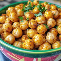- 1 can (15 oz) chickpeas, drained and rinsed - 1 tablespoon olive oil - 1 teaspoon smoked paprika - 1 teaspoon garlic powder - 1/2 teaspoon cumin - 1/2 teaspoon sea salt - 1/4 teaspoon black pepper Chickpeas are the star of this dish. They become crunchy and tasty in the air fryer. Rinsing them is key. It removes the canning liquid and helps with crisping. Olive oil adds flavor and helps the seasonings stick. You can choose your seasonings. Smoked paprika gives a nice depth. Garlic powder adds a savory note, while cumin brings warmth. Sea salt and black pepper balance the flavors. - Cayenne pepper for heat - Fresh parsley or cilantro for garnish If you want some spice, add cayenne pepper. Just a pinch will do. It gives the chickpeas a kick. Fresh herbs like parsley or cilantro can make your dish pop. They add color and freshness. For the full recipe, check out the details above. This snack is simple yet satisfying. - Preheat the air fryer to 400°F (200°C). This takes about 5 minutes. - Pat the chickpeas dry with a paper towel. This step helps remove extra moisture. - In a large bowl, combine the chickpeas with 1 tablespoon of olive oil. - Add the seasonings: 1 teaspoon smoked paprika, 1 teaspoon garlic powder, 1/2 teaspoon cumin, 1/2 teaspoon sea salt, and 1/4 teaspoon black pepper. - If you like spice, add a pinch of cayenne pepper. - Toss everything well to coat the chickpeas evenly. - Arrange the seasoned chickpeas in a single layer in the air fryer basket. Do not overcrowd them. - Air fry for 15-20 minutes. Shake the basket halfway through. This helps them cook evenly. - Chickpeas are ready when they are golden and crispy. - Once cooked, let them cool for a few minutes. They will get crispier as they cool. - Serve in a bowl and garnish with fresh parsley or cilantro. You can find the full recipe above. Enjoy this crunchy snack! To make your chickpeas crispy, start by drying them well. Moisture on the chickpeas makes them soggy. Use a paper towel to pat them dry after rinsing. This step is key for getting that perfect crunch you want. Next, avoid overcrowding the air fryer basket. If you pack too many chickpeas in, they won’t cook evenly. A single layer is best. This way, hot air circulates around each chickpea. You’ll achieve an even crispiness that will make your snack delicious. Different air fryers can cook at different speeds. Check your air fryer’s manual for specific settings. As a guide, set the temperature to 400°F (200°C). Cook the chickpeas for about 15 to 20 minutes. Shake the basket halfway through cooking. This helps them crisp up evenly. Watch for signs that your chickpeas are ready. They should turn golden brown and feel firm. If they look pale or soft, give them more time. You want that satisfying crunch that makes these chickpeas a delightful snack. {{image_2}} You can mix up the flavor of your crispy air fryer chickpeas in fun ways. Try adding Italian herbs like oregano and basil for a fresh taste. Curry powder brings a warm, spicy kick that is delightful. If you want something sweet, sprinkle cinnamon and a touch of sugar. This sweet version can be a tasty treat for kids and adults alike. Experiment with these seasonings to find your favorite blend! Crispy air fryer chickpeas are versatile and fun to serve. Pair them with dips like hummus or guacamole for a tasty snack. The crunchy texture goes well with creamy dips. You can also use these chickpeas as a salad topping. They add crunch and protein to any salad. Whether you snack on them or use them in meals, they are sure to please! For the full recipe, check out the Crispy Air Fryer Chickpeas. To keep your cooked crispy chickpeas fresh, store them in an airtight container. This method helps lock in their crunch. You can keep them at room temperature for about 2 to 3 days. If you want them to last longer, place them in the fridge. They can stay fresh for up to a week when chilled. If your chickpeas lose their crunch, the air fryer can help. Re-crisp them by placing them back in the fryer at 400°F (200°C) for about 5 to 10 minutes. This will bring back that delightful crunch. You can also use leftover chickpeas in other recipes. Toss them in salads for added texture. Blend them into dips like hummus for a creamy treat. Or sprinkle them over soups for a nice crunch. For the full recipe and more ideas, check out the Crispy Air Fryer Chickpeas. Yes, you can use dried chickpeas. First, soak them overnight in water. This helps them soften. After soaking, boil them for about 1-2 hours until tender. Drain and rinse them well. Dried chickpeas need more time to cook than canned ones. So, adjust your cooking time accordingly in the air fryer. If your chickpeas aren't crispy, check a few things. First, did you dry them well? Moisture can make them soggy. Pat them dry with a paper towel. Second, did you overcrowd the air fryer? This can trap steam and affect crispiness. Always place them in a single layer. Lastly, try air frying them a bit longer. Keep an eye on them to avoid burning. Yes, crispy air fryer chickpeas are quite healthy! They are high in protein and fiber. This makes them a great snack. Plus, they are low in fat, especially if you use less oil. Chickpeas also contain vitamins and minerals like iron and magnesium. Enjoy them as a guilt-free snack or add them to salads for extra crunch. For a full recipe, check out the Crispy Air Fryer Chickpeas section above. Crispy air fryer chickpeas are an easy, tasty snack that anyone can make. You learned the key ingredients, step-by-step cooking methods, and tips for the best crunch. Plus, I offered fun variations and storage advice. Remember, dried chickpeas need extra prep but can still be used. Enjoy experimenting with flavors and share your creations! Crispy chickpeas make a great healthy snack or topping. With these tips, you can achieve the perfect crispiness every time.