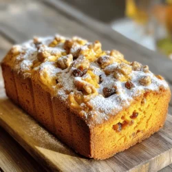To create the perfect pumpkin spice bread, you need a few key ingredients. Here is what you'll need: - 1 ½ cups all-purpose flour - 1 teaspoon baking powder - ½ teaspoon baking soda - 1 teaspoon ground cinnamon - ½ teaspoon ground nutmeg - ½ teaspoon ground ginger - ½ teaspoon salt - ½ cup granulated sugar - ½ cup brown sugar, packed - 1 cup canned pure pumpkin puree (not pumpkin pie filling) - ½ cup vegetable oil - 2 large eggs - 1 teaspoon vanilla extract These ingredients blend together to create a soft, moist loaf. The spices give it that warm fall flavor we all love. You can make this bread even more special with some add-ins. Here are a couple of my favorites: - ½ cup chopped walnuts or pecans - ½ cup raisins or cranberries These add-ins add texture and extra flavor, making each bite exciting. Choosing the right ingredients makes a big difference. Here are some tips: - Flour: Use fresh all-purpose flour for the best rise. - Pumpkin: Always select pure pumpkin puree. Check the label to avoid pie filling. - Spices: Fresh spices pack more flavor. Check their dates for freshness. - Sugars: Use brown sugar that feels moist. This keeps your bread tender. These tips ensure your pumpkin spice bread tastes amazing. For the full recipe, don't forget to check out the details above! Start by gathering all your ingredients. This helps make the process easy. Here’s what you need: - 1 ½ cups all-purpose flour - 1 teaspoon baking powder - ½ teaspoon baking soda - 1 teaspoon ground cinnamon - ½ teaspoon ground nutmeg - ½ teaspoon ground ginger - ½ teaspoon salt - ½ cup granulated sugar - ½ cup brown sugar, packed - 1 cup canned pure pumpkin puree (not pumpkin pie filling) - ½ cup vegetable oil - 2 large eggs - 1 teaspoon vanilla extract - ½ cup chopped walnuts or pecans (optional) - ½ cup raisins or cranberries (optional) Once you have everything, measure each ingredient. It’s key to be precise. Preheat your oven to 350°F (175°C). Grease your 9x5-inch loaf pan or line it with parchment paper. This helps the bread slide out easily after baking. In a medium bowl, whisk together the dry ingredients: flour, baking powder, baking soda, cinnamon, nutmeg, ginger, and salt. Mix them well to ensure even flavor. In a large bowl, combine the granulated sugar, brown sugar, pumpkin puree, vegetable oil, eggs, and vanilla extract. Stir until the mixture is smooth and creamy. Now, slowly add the dry mix to the wet ingredients. Stir just until combined. Be careful not to overmix. If you want added texture, fold in the chopped nuts and dried fruit. This step adds fun bites to your bread. Pour the batter into your prepared loaf pan. Use a spatula to smooth the top. Bake in your preheated oven for 60-70 minutes. Check if it’s done by inserting a toothpick in the center. If it comes out clean, your bread is ready. After baking, let the bread cool in the pan for about 10 minutes. Then, transfer it to a wire rack to cool completely. This step is important to keep the bread from getting soggy. Enjoy the delightful fall aroma that fills your kitchen! You can find the full recipe for more details. To make perfect pumpkin spice bread, avoid overmixing the batter. Overmixing leads to dense bread. Mix just until the flour disappears. Also, ensure you measure your flour correctly. Too much flour makes the bread dry. Tap your measuring cup to settle the flour before leveling it off. For a moist texture, use canned pure pumpkin puree. This keeps the bread soft and flavorful. Adding a bit more oil can also help. If you want a lighter bread, fold in whipped egg whites gently. This adds air and fluffiness to your loaf. Serve your pumpkin spice bread warm. A pat of butter enhances the flavor. You can sprinkle powdered sugar for a sweet touch. Pair it with a hot cup of coffee or tea. This makes for a cozy fall snack. Try adding cream cheese spread for a creamy twist. It’s an easy way to elevate this delicious treat. For the full recipe, check out the Pumpkin Spice Delight Bread. {{image_2}} You can easily make a gluten-free version of pumpkin spice bread. Just swap regular flour with gluten-free flour. I recommend using a blend that includes xanthan gum. This helps give your bread a good texture. The taste remains rich and delicious, just like the original. You can follow the full recipe and just make that one change. To make this recipe vegan, use flax eggs instead of regular eggs. Mix one tablespoon of ground flaxseed with three tablespoons of water. Let it sit for about five minutes to thicken. Use a plant-based oil, like coconut or canola oil, in place of vegetable oil. This keeps the flavor intact while making it vegan-friendly. You can mix and match flavors to make your bread even more special. Try adding chocolate chips for a sweet twist. You could also add a teaspoon of orange zest for a bright, citrus note. If you love nuts, use pecans or walnuts. Dried fruits like cranberries or dates can add a chewy texture. Experimenting with these flavors will keep your pumpkin spice bread exciting! To keep your pumpkin spice bread fresh, wrap it tightly in plastic wrap. You can also place it in an airtight container. Store it at room temperature for up to 3 days. If you want to keep it longer, refrigeration is a good option. However, this may change the texture slightly. Freezing is a great way to save your pumpkin spice bread. First, let the bread cool completely. Then, wrap it in plastic wrap and aluminum foil. This prevents freezer burn. You can freeze it for up to 3 months. When you’re ready to eat it, let it thaw in the fridge overnight. To enjoy your bread warm, preheat your oven to 350°F (175°C). Place the slices on a baking sheet. Heat for about 10 minutes or until warm. You can also use a microwave. Heat each slice for 15 to 20 seconds, but this may make it a bit softer. For best results, enjoy it fresh! Yes, you can use fresh pumpkin. First, cook the pumpkin by roasting or boiling it. After cooking, mash it until smooth. You need about one cup of pumpkin puree for this recipe. Fresh pumpkin adds a nice flavor and makes it feel homemade. Just make sure it is cooked and not too watery. Canned pumpkin is convenient and works well too. To check if your bread is done, insert a toothpick into the center. If it comes out clean, the bread is ready. You can also gently press the top; it should spring back. Baking time can vary, so keep an eye on it. Generally, it takes about 60 to 70 minutes at 350°F. If you need an egg substitute, try using applesauce. Use ¼ cup of unsweetened applesauce for each egg. Mashed bananas also work well. If you want a different option, mix one tablespoon of ground flaxseed with three tablespoons of water. Let it sit for a few minutes until it thickens. Each substitute keeps the bread moist and tasty. For the best results, follow the Full Recipe. This post covered the main steps to make Pumpkin Spice Bread. We discussed key ingredients, optional add-ins, and tips to choose quality items. I provided clear steps for mixing and baking the bread, along with tips to avoid mistakes. We also explored variations like gluten-free and vegan options. Finally, I shared storage tips and answered common questions. Enjoy making this warm, delicious bread. You can impress your friends and family with your baking skills!