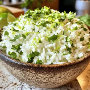 To make Zesty Cilantro Lime Rice, you need a few key ingredients. These ingredients come together to create a fresh and vibrant flavor. Here’s what you need: - 1 cup long-grain white rice - 2 cups vegetable broth or water - 1 tablespoon olive oil - Zest and juice of 1 lime - 1/4 cup fresh cilantro, chopped - 1 garlic clove, minced - 1/2 teaspoon salt - 1/4 teaspoon black pepper - 1/4 teaspoon cumin (optional) These simple ingredients will create a dish that brightens any meal. The lime adds tartness, while the cilantro gives it a fresh taste. You can use vegetable broth for more flavor or water if you prefer. Each ingredient plays a part in making this rice special. Now that you have your ingredients, you're ready for the full recipe! To start, rinse the rice under cold water. Use a fine mesh strainer. This step removes excess starch. Keep rinsing until the water runs clear. Then, drain the rice well. Next, heat one tablespoon of olive oil in a medium saucepan over medium heat. Once the oil is hot, add one minced garlic clove. Sauté the garlic for about 30 seconds. You want it fragrant but not browned. Now it’s time to toast the rice. Add the rinsed rice to the saucepan. Stir to coat it with the oil and garlic. Cook this for 2-3 minutes, stirring often. You want it slightly toasted to enhance the flavor. Then, pour in two cups of vegetable broth (or water). Season with half a teaspoon of salt and a quarter teaspoon of black pepper. If you like, add a quarter teaspoon of cumin for an extra kick. Bring this mixture to a boil. Once it boils, lower the heat to low. Cover the saucepan and let it simmer for about 15-18 minutes. The rice should absorb all the liquid and become tender. After cooking, remove the rice from heat. Let it sit covered for an additional five minutes. Finally, fluff the rice with a fork. Gently fold in the zest and juice of one lime, along with a quarter cup of chopped cilantro. Adjust the seasoning if needed. This zesty cilantro lime rice is now ready to serve! Enjoy it warm as a side dish or main course. You can find the full recipe above. To make your cilantro lime rice shine, you must balance flavors. Use both lime zest and juice. The zest gives a bold flavor, while the juice adds brightness. Start with the zest first. Grate it finely to release its oils. Then, squeeze the juice fresh. This gives the best taste. Always choose fresh ingredients. Fresh cilantro makes a big difference. It adds a vibrant taste and color. Avoid dried herbs for this dish. Fresh garlic also enhances the flavor profile. It brings a nice kick that makes every bite exciting. Storing leftover rice is easy. Let it cool down first. Then, place it in a sealed container. It can last in the fridge for up to five days. When you're ready to eat, just reheat it in the microwave. Add a splash of water to keep it moist. You can also try cooking in a rice cooker. This method simplifies the process. Just add the rinsed rice, broth, and seasonings, and let it do the work. It turns out fluffy every time. For a unique twist, consider adding spices like cumin for extra flavor. These tips will help you create the best zesty cilantro lime rice. For the full recipe, see the recipe section above. Enjoy your cooking! {{image_2}} You can change the base of this dish easily. For a healthier option, try using brown rice or quinoa. Both grains add a nice nutty flavor. Brown rice takes longer to cook, so follow the package instructions for best results. Quinoa cooks faster and adds protein, making it a great choice. Feel free to swap the herbs too. Instead of cilantro, you can use parsley or basil for a fresh twist. Adding fresh dill can create a zesty flavor, while mint gives a cool taste. You can even mix in a bit of oregano for a savory note. This rice pairs well with many proteins. Chicken is a classic choice. Grilling or sautéing chicken with lime juice makes a perfect match. Shrimp also works well; toss it with some garlic and lime, then serve on top of the rice for a bright dish. You can use this rice in burritos or bowls too. Fill a tortilla with rice, beans, and your favorite veggies for a tasty wrap. For bowls, layer rice with grilled veggies, salsa, and avocado for a colorful meal. The possibilities are endless! For the complete recipe, check out the Full Recipe section. To store leftovers, let the rice cool to room temperature first. Then, place it in an airtight container. This keeps moisture in and prevents smells. You can keep it in the fridge for about 3 to 4 days. Just be sure to reheat it well before serving. If you notice any signs of spoilage, like strange odors or discoloration, toss it out. If you want to save cilantro lime rice for later, freezing is a great option. Start by letting the rice cool completely. Then, scoop it into freezer bags or airtight containers. Make sure to remove as much air as possible. This helps prevent freezer burn. You can freeze it for up to 2 months. When you want to eat it, take it out of the freezer. Thaw it overnight in the fridge or use the microwave. To reheat, add a splash of water and warm it in the microwave or on the stovetop. Stir it well to make sure it heats evenly. Enjoy your zesty rice anytime! For the full recipe, check out the earlier section. Can I make this recipe vegan? Yes, this recipe is already vegan! I use vegetable broth or water as the base. This keeps the dish light and fresh. How can I make this dish spicier? To add heat, sprinkle in some red pepper flakes or diced jalapeños. You can also add more cumin for a warm flavor. Caloric content per serving This zesty rice has about 180 calories per serving. It's a healthy side dish to enjoy. Health benefits of the ingredients Cilantro is great for digestion and has antioxidants. Lime adds vitamin C, which supports your immune system. Rice provides energy as a good carb source. How long does it take to cook different rice types? Long-grain white rice takes about 15-18 minutes. Brown rice takes longer, about 40-45 minutes. Always check package instructions for best results. Can I use instant rice for this recipe? Yes, you can use instant rice for quicker cooking. Just adjust the liquid and cooking time as per the package instructions. This article covered how to make flavorful cilantro lime rice. We explored the key ingredients, step-by-step cooking instructions, and helpful tips. You learned about variations and storage options to keep your rice fresh. In my final thoughts, this dish is simple to make and easy to adapt. Whether you serve it with your favorite protein or enjoy it in a burrito, cilantro lime rice adds a refreshing twist to any meal. Enjoy your cooking!