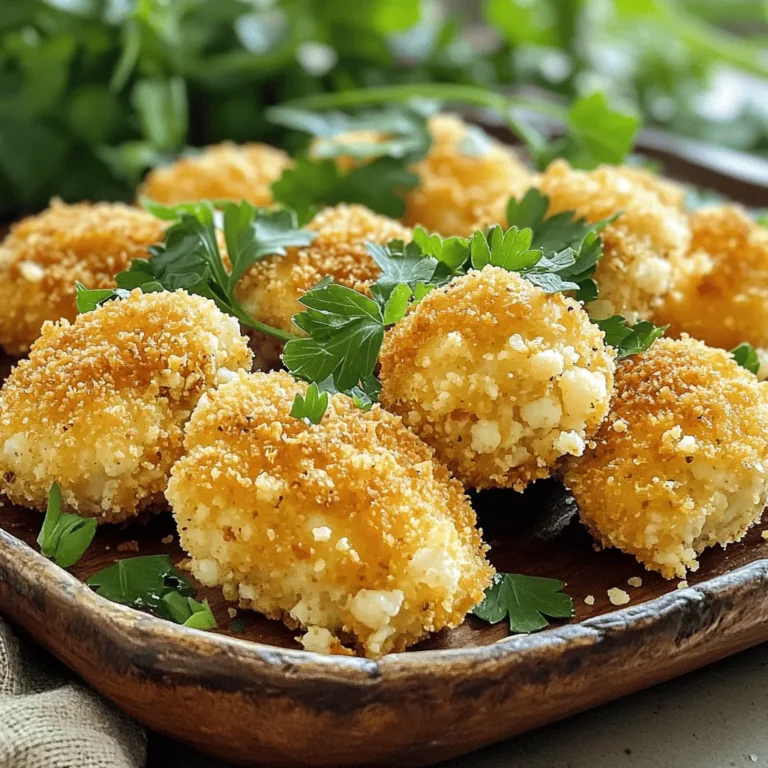 - 1 lb boneless, skinless chicken breasts - 1 cup cauliflower florets - 1 cup panko breadcrumbs - 1/2 cup all-purpose flour - 2 large eggs - Seasonings: garlic powder, onion powder, paprika, salt, and pepper - Cooking oil spray To make these homemade chicken nuggets, start with fresh, high-quality chicken. I prefer boneless, skinless chicken breasts, as they cook up tender and juicy. The cauliflower adds nutrition and a subtle flavor that blends well. Next, gather panko breadcrumbs for that delightful crunch. They create a crispy coating that makes every bite satisfying. You can use regular breadcrumbs, but panko gives a better texture. Don't forget the flour and eggs. The flour helps the coating stick, while the eggs create a nice seal. For seasoning, I use garlic powder, onion powder, and paprika. These spices add depth and flavor to the nuggets. Adjust the salt and pepper to your taste. Finally, have some cooking oil spray on hand. This will help the nuggets crisp up beautifully in the oven. For the full recipe, check out the detailed instructions. Enjoy the deliciousness of homemade chicken nuggets! 1. Preheat Oven and Prepare Baking Sheet Start by preheating your oven to 425°F (220°C). This step helps the nuggets cook evenly. Line a baking sheet with parchment paper. This keeps the nuggets from sticking and makes cleanup easy. 2. Prepare Chicken and Cauliflower Mixture In a large bowl, take your steamed and finely chopped cauliflower. Add garlic powder, onion powder, paprika, and a pinch of salt and pepper. Mix well until the cauliflower is coated with the spices. This mixture adds flavor and crunch. 1. Dipping Process: Flour, Egg, Breadcrumbs Set up three bowls. In the first bowl, place the flour. In the second bowl, whisk the eggs until smooth. In the third bowl, add the breadcrumbs. Take each piece of chicken. First, dip it in the flour to coat. Next, dip it in the egg wash. Finally, coat it well with the breadcrumbs. 2. Mixing in Cauliflower for Extra Crunch After you coat the chicken, add the chopped cauliflower to the breadcrumb bowl. Mix it well. This adds extra crunch to your nuggets. For better adhesion, press the chicken pieces into the cauliflower breadcrumb mixture. 1. Arrange Nuggets on Baking Sheet Place the coated chicken nuggets on the prepared baking sheet. Make sure to leave space between each nugget. This helps them cook evenly and get crispy. 2. Cooking Time and Guidelines Bake your nuggets for 15-20 minutes. Flip them halfway through to ensure even browning. The nuggets should be golden brown and fully cooked when done. For a perfect finish, you can serve them with a homemade dipping sauce. Check out the Full Recipe for more ideas! To make homemade chicken nuggets crispy, use panko breadcrumbs. Panko is light and airy. It gives a great crunch that regular breadcrumbs can't match. You can find panko in most grocery stores. Just look for the Japanese-style breadcrumbs. Another great trick is to use cooking spray. Lightly spray the coated nuggets before baking them. This will help them crisp up nicely in the oven. It adds a golden color and crunch without extra fat. Avoid overcrowding your baking sheet. If you place too many nuggets close together, they won’t cook evenly. They need space to crisp up. Arrange them in a single layer for best results. Also, don’t skimp on baking time. Make sure to bake them for 15 to 20 minutes. Check that they turn golden brown and are cooked through. Flipping them halfway helps with even cooking. Follow these tips for perfect homemade chicken nuggets. For the full recipe, refer to the section above. {{image_2}} You can make chicken nuggets healthier with a few easy swaps. - Using Whole Wheat Flour or Almond Flour: Whole wheat flour adds fiber. It gives a nutty taste. Almond flour is gluten-free. Both options work great for coating. - Adding Hidden Veggies to the Mixture: You can sneak in some veggies. Finely chopped carrots or spinach blend well. They add nutrition without changing the taste. Your kids will never know! You can change the flavor of your chicken nuggets to keep things fun. - Spicy Chicken Nuggets: Adding Cayenne Pepper: If you like heat, add cayenne pepper. Just a pinch can make a big difference. It gives a nice kick without being too hot. - Herbs and Seasonings: Italian or Cajun Flavors: Want a twist? Try Italian herbs like oregano and basil. For a bold taste, use Cajun spices. Both options make your nuggets stand out. For a complete guide on making these tasty treats, check out the Full Recipe. To keep your homemade chicken nuggets fresh, store leftovers properly. Place them in an airtight container. Make sure they cool completely before sealing. This helps prevent moisture buildup. - Refrigeration Guidelines: You can store chicken nuggets in the fridge for up to 4 days. Always check for any off smells or changes in texture before eating. - Freezing Instructions for Long-Term Storage: If you want to keep them longer, freeze the nuggets. Lay them flat on a baking sheet first and freeze until solid. Then you can transfer them to a freezer-safe bag. They will last for up to 3 months in the freezer. When it's time to enjoy your nuggets again, reheating them right is key. - Oven vs. Microwave for Best Results: The oven is the best choice for reheating. Preheat it to 375°F (190°C). Place the nuggets on a baking sheet and heat for about 10-15 minutes. This method keeps them crispy. The microwave is quicker but might make them soggy. If you use the microwave, heat them for 30 seconds at a time until warm. However, the oven always wins for texture. To make homemade chicken nuggets crispy, focus on the breading and frying techniques. Use panko breadcrumbs for a crunchier texture. Here are some tips: - Coat well: Dip chicken pieces in flour, then egg, and finally panko. This creates a strong layer. - Let them rest: Allow coated nuggets to sit for 10 minutes before cooking. This helps the breading stick better. - Fry in batches: Don’t overcrowd the pan. This keeps the oil hot and helps achieve that golden brown color. - Use hot oil: Heat your oil to about 350°F (175°C) for frying. This cooks the nuggets quickly and crisps the coating. Yes, you can use thighs instead of breasts. Thighs have a different texture and flavor. They tend to be juicier and more tender. Here are some things to consider: - Flavor: Chicken thighs have a richer taste than breasts. This can add extra depth to your nuggets. - Cooking time: Thighs may require a few more minutes to cook through. Ensure they reach an internal temperature of 165°F (75°C). Homemade chicken nuggets pair well with many sauces. Here are some popular choices: - Honey mustard: A sweet and tangy option that complements the nuggets. - BBQ sauce: A classic choice that adds a smoky flavor. - Ranch dressing: Creamy and herby, it’s a favorite for many. - Buffalo sauce: For those who like some heat, this sauce adds a kick. Air fryers make cooking chicken nuggets easy and healthy. For crispy nuggets in an air fryer: - Temperature: Set your air fryer to 400°F (200°C). - Cooking time: Cook the nuggets for about 10-12 minutes, flipping halfway through. This ensures an even crispness. For a detailed guide on making these delicious homemade chicken nuggets, check the Full Recipe. You learned how to make tasty chicken nuggets using simple ingredients and easy steps. We covered each part, from prepping to baking and even storing leftovers. Remember, using panko crumbs is key for crunch. Don't forget to experiment with spices and flours for new flavors. Enjoy your cooking time, and share your creations with others. Homemade nuggets can be fun and healthy—everyone will love them!