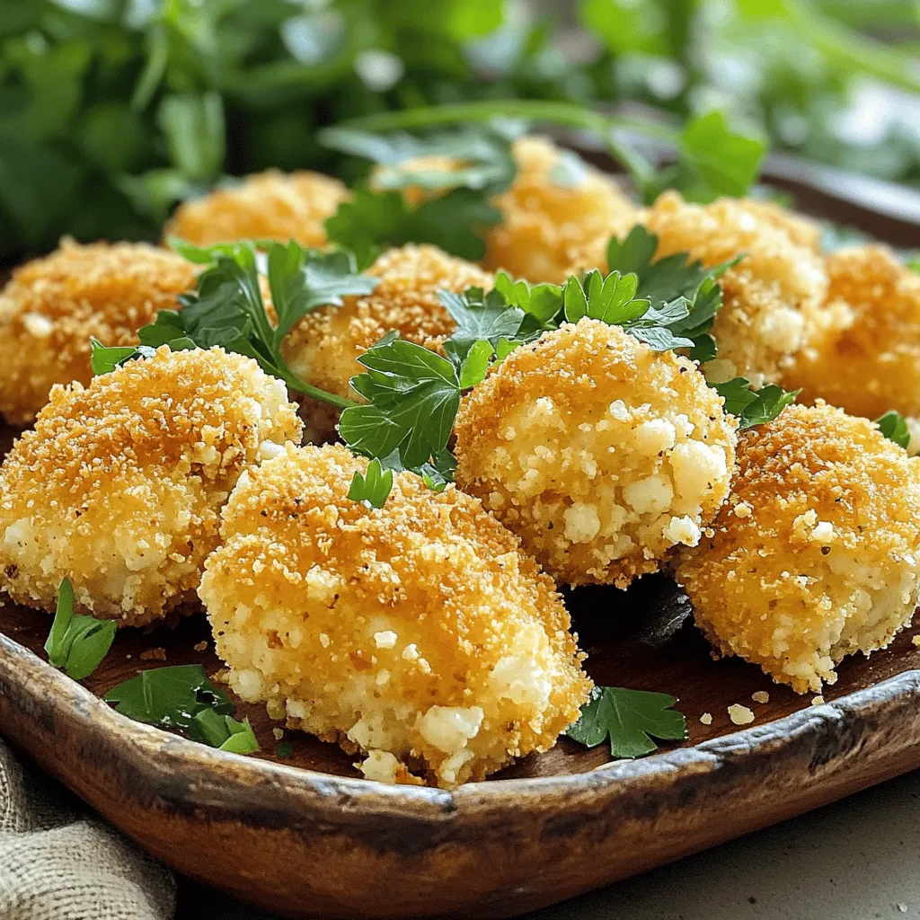 - 1 lb boneless, skinless chicken breasts - 1 cup cauliflower florets - 1 cup panko breadcrumbs - 1/2 cup all-purpose flour - 2 large eggs - Seasonings: garlic powder, onion powder, paprika, salt, and pepper - Cooking oil spray To make these homemade chicken nuggets, start with fresh, high-quality chicken. I prefer boneless, skinless chicken breasts, as they cook up tender and juicy. The cauliflower adds nutrition and a subtle flavor that blends well. Next, gather panko breadcrumbs for that delightful crunch. They create a crispy coating that makes every bite satisfying. You can use regular breadcrumbs, but panko gives a better texture. Don't forget the flour and eggs. The flour helps the coating stick, while the eggs create a nice seal. For seasoning, I use garlic powder, onion powder, and paprika. These spices add depth and flavor to the nuggets. Adjust the salt and pepper to your taste. Finally, have some cooking oil spray on hand. This will help the nuggets crisp up beautifully in the oven. For the full recipe, check out the detailed instructions. Enjoy the deliciousness of homemade chicken nuggets! 1. Preheat Oven and Prepare Baking Sheet Start by preheating your oven to 425°F (220°C). This step helps the nuggets cook evenly. Line a baking sheet with parchment paper. This keeps the nuggets from sticking and makes cleanup easy. 2. Prepare Chicken and Cauliflower Mixture In a large bowl, take your steamed and finely chopped cauliflower. Add garlic powder, onion powder, paprika, and a pinch of salt and pepper. Mix well until the cauliflower is coated with the spices. This mixture adds flavor and crunch. 1. Dipping Process: Flour, Egg, Breadcrumbs Set up three bowls. In the first bowl, place the flour. In the second bowl, whisk the eggs until smooth. In the third bowl, add the breadcrumbs. Take each piece of chicken. First, dip it in the flour to coat. Next, dip it in the egg wash. Finally, coat it well with the breadcrumbs. 2. Mixing in Cauliflower for Extra Crunch After you coat the chicken, add the chopped cauliflower to the breadcrumb bowl. Mix it well. This adds extra crunch to your nuggets. For better adhesion, press the chicken pieces into the cauliflower breadcrumb mixture. 1. Arrange Nuggets on Baking Sheet Place the coated chicken nuggets on the prepared baking sheet. Make sure to leave space between each nugget. This helps them cook evenly and get crispy. 2. Cooking Time and Guidelines Bake your nuggets for 15-20 minutes. Flip them halfway through to ensure even browning. The nuggets should be golden brown and fully cooked when done. For a perfect finish, you can serve them with a homemade dipping sauce. Check out the Full Recipe for more ideas! To make homemade chicken nuggets crispy, use panko breadcrumbs. Panko is light and airy. It gives a great crunch that regular breadcrumbs can't match. You can find panko in most grocery stores. Just look for the Japanese-style breadcrumbs. Another great trick is to use cooking spray. Lightly spray the coated nuggets before baking them. This will help them crisp up nicely in the oven. It adds a golden color and crunch without extra fat. Avoid overcrowding your baking sheet. If you place too many nuggets close together, they won’t cook evenly. They need space to crisp up. Arrange them in a single layer for best results. Also, don’t skimp on baking time. Make sure to bake them for 15 to 20 minutes. Check that they turn golden brown and are cooked through. Flipping them halfway helps with even cooking. Follow these tips for perfect homemade chicken nuggets. For the full recipe, refer to the section above. {{image_2}} You can make chicken nuggets healthier with a few easy swaps. - Using Whole Wheat Flour or Almond Flour: Whole wheat flour adds fiber. It gives a nutty taste. Almond flour is gluten-free. Both options work great for coating. - Adding Hidden Veggies to the Mixture: You can sneak in some veggies. Finely chopped carrots or spinach blend well. They add nutrition without changing the taste. Your kids will never know! You can change the flavor of your chicken nuggets to keep things fun. - Spicy Chicken Nuggets: Adding Cayenne Pepper: If you like heat, add cayenne pepper. Just a pinch can make a big difference. It gives a nice kick without being too hot. - Herbs and Seasonings: Italian or Cajun Flavors: Want a twist? Try Italian herbs like oregano and basil. For a bold taste, use Cajun spices. Both options make your nuggets stand out. For a complete guide on making these tasty treats, check out the Full Recipe. To keep your homemade chicken nuggets fresh, store leftovers properly. Place them in an airtight container. Make sure they cool completely before sealing. This helps prevent moisture buildup. - Refrigeration Guidelines: You can store chicken nuggets in the fridge for up to 4 days. Always check for any off smells or changes in texture before eating. - Freezing Instructions for Long-Term Storage: If you want to keep them longer, freeze the nuggets. Lay them flat on a baking sheet first and freeze until solid. Then you can transfer them to a freezer-safe bag. They will last for up to 3 months in the freezer. When it's time to enjoy your nuggets again, reheating them right is key. - Oven vs. Microwave for Best Results: The oven is the best choice for reheating. Preheat it to 375°F (190°C). Place the nuggets on a baking sheet and heat for about 10-15 minutes. This method keeps them crispy. The microwave is quicker but might make them soggy. If you use the microwave, heat them for 30 seconds at a time until warm. However, the oven always wins for texture. To make homemade chicken nuggets crispy, focus on the breading and frying techniques. Use panko breadcrumbs for a crunchier texture. Here are some tips: - Coat well: Dip chicken pieces in flour, then egg, and finally panko. This creates a strong layer. - Let them rest: Allow coated nuggets to sit for 10 minutes before cooking. This helps the breading stick better. - Fry in batches: Don’t overcrowd the pan. This keeps the oil hot and helps achieve that golden brown color. - Use hot oil: Heat your oil to about 350°F (175°C) for frying. This cooks the nuggets quickly and crisps the coating. Yes, you can use thighs instead of breasts. Thighs have a different texture and flavor. They tend to be juicier and more tender. Here are some things to consider: - Flavor: Chicken thighs have a richer taste than breasts. This can add extra depth to your nuggets. - Cooking time: Thighs may require a few more minutes to cook through. Ensure they reach an internal temperature of 165°F (75°C). Homemade chicken nuggets pair well with many sauces. Here are some popular choices: - Honey mustard: A sweet and tangy option that complements the nuggets. - BBQ sauce: A classic choice that adds a smoky flavor. - Ranch dressing: Creamy and herby, it’s a favorite for many. - Buffalo sauce: For those who like some heat, this sauce adds a kick. Air fryers make cooking chicken nuggets easy and healthy. For crispy nuggets in an air fryer: - Temperature: Set your air fryer to 400°F (200°C). - Cooking time: Cook the nuggets for about 10-12 minutes, flipping halfway through. This ensures an even crispness. For a detailed guide on making these delicious homemade chicken nuggets, check the Full Recipe. You learned how to make tasty chicken nuggets using simple ingredients and easy steps. We covered each part, from prepping to baking and even storing leftovers. Remember, using panko crumbs is key for crunch. Don't forget to experiment with spices and flours for new flavors. Enjoy your cooking time, and share your creations with others. Homemade nuggets can be fun and healthy—everyone will love them!