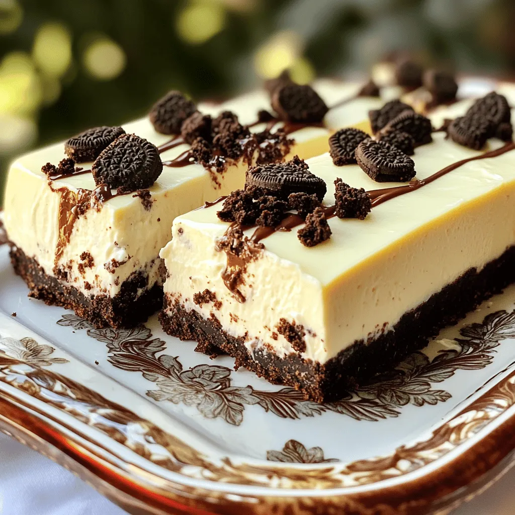 No Bake Oreo Cheesecake Bars Simple and Tasty Treat