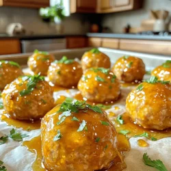 - 1 pound ground turkey - 1/4 cup breadcrumbs - 1/4 cup grated Parmesan cheese - 1/4 cup finely chopped onion - 2 cloves garlic, minced - 1 egg - 1 tablespoon soy sauce - 1/4 teaspoon black pepper - 1/4 teaspoon salt The main ingredients are simple and easy to find. Ground turkey is lean and healthy. Breadcrumbs add texture and help bind the meatballs. Grated Parmesan gives a nice cheesy flavor. Onion and garlic add depth and aroma to the dish. - 1/2 cup honey - 2 tablespoons apple cider vinegar - 1 tablespoon cornstarch (mixed with 1 tablespoon water, for thickening) - 1/4 cup water The honey garlic sauce is the star of the dish. Honey brings sweetness and gloss. Apple cider vinegar adds a tangy kick. The cornstarch and water mixture thickens the sauce, giving it a great texture. - 1/4 teaspoon crushed red pepper flakes for heat - Fresh parsley, chopped for garnish Optional ingredients can enhance your meal. Crushed red pepper flakes add spice, perfect for those who love heat. Fresh parsley gives a pop of color and freshness to the dish. You can adjust these to suit your taste. For the full recipe, check the section above. 1. Preheat your oven to 400°F (200°C). Line a baking sheet with parchment paper. This helps the meatballs not stick. 2. In a large bowl, mix together the ground turkey, breadcrumbs, grated Parmesan cheese, chopped onion, minced garlic, egg, soy sauce, black pepper, salt, and crushed red pepper flakes (if you like heat). Make sure everything combines well. 1. Shape the turkey mixture into small meatballs, about 1 inch in size. Place them on your prepared baking sheet, spaced apart. 2. Bake the meatballs in the oven for 20-25 minutes. They should be cooked through and lightly browned. 1. While the meatballs bake, start on the honey garlic sauce. In a saucepan over medium heat, combine the honey, water, and apple cider vinegar. Stir the mixture until it blends well. 2. Bring the sauce to a gentle boil, then reduce the heat to low. Mix in the cornstarch slurry to thicken the sauce. Let it simmer for a few more minutes until it gets nice and thick. Now, you have tasty honey garlic turkey meatballs ready to enjoy! For the full recipe, check the earlier section. To make sure your meatballs are tender, use lean ground turkey. It holds moisture well. Don't overmix the meat when combining ingredients; this keeps them light. Shape them gently, about one inch wide. For best results, bake them on parchment paper to avoid sticking. Common mistakes include not preheating the oven. This can lead to uneven cooking. Also, avoid using too little sauce. The sauce adds flavor and moisture, so be generous. Pair your honey garlic turkey meatballs with steamed rice or noodles. They soak up sauce perfectly and add a nice texture. You can also serve them with a fresh salad for crunch and balance. Best sides include roasted veggies or garlic bread. They complement the sweet and savory flavors of the meatballs. Don't forget to sprinkle fresh herbs on top for color and taste. You can add more depth to the recipe by mixing in fresh herbs like thyme or basil. They bring a nice aroma. For a touch of heat, add more crushed red pepper flakes. Consider using different sauces too. Teriyaki sauce or a dash of sriracha can change the flavor profile. If you like a tangy touch, add a splash of lime juice. These small adjustments can make your dish unique. For the full recipe, check out the link! {{image_2}} You can easily swap out turkey for other meats. Ground chicken or beef works well. If you want a plant-based option, try using lentils or chickpeas. These alternatives keep the meatballs flavorful and fun. For breadcrumbs, many gluten-free options exist. Use crushed gluten-free crackers or oats instead. You can also find store-bought gluten-free breadcrumbs. This way, everyone can enjoy these tasty meatballs. Looking to spice things up? You can make Asian-inspired meatballs. Just add ginger and sesame oil to the mix. This gives your meatballs a fresh twist. You can also use teriyaki sauce instead of honey for a unique taste. For those who love heat, try sweet and spicy meatballs. Mix in some chili paste or hot sauce. This adds a zesty kick that pairs well with the honey. Your guests will love the extra flavor! You can cook these meatballs in many ways. If you prefer stove-top cooking, use a skillet. Brown the meatballs on medium heat, then add the sauce. Let them simmer until cooked through. For a hands-off approach, consider a slow cooker or Instant Pot. Just place the meatballs and sauce together in the pot. Cook on low for several hours, or use the pressure setting for quick results. Both methods turn out juicy, flavorful meatballs every time. For the complete recipe, check out the Full Recipe. To store cooked meatballs, let them cool first. Place them in an airtight container. This keeps them fresh and safe. Store the container in the fridge. The best temperature for storage is below 40°F (4°C). This helps to prevent bacteria growth. Freezing meatballs is easy. First, let them cool completely. Arrange them in a single layer on a baking sheet. Freeze them for about 1 hour. Once frozen, transfer them to a freezer bag. Be sure to remove as much air as possible. For thawing, place meatballs in the fridge overnight. For reheating, bake at 350°F (175°C) until warm. You can also microwave them for a quick option. In the fridge, cooked meatballs last about 3 to 4 days. In the freezer, they can last up to 3 months. Be sure to label the bags with the date. This helps you keep track of how long they’ve been stored. Enjoy your honey garlic turkey meatballs anytime! For the full recipe, check the earlier sections. Turkey meatballs are safe to eat when they reach an internal temperature of 165°F (74°C). You can use a meat thermometer for this. Another way to check is by cutting one in half. The meat should be no longer pink, and juices should run clear. If you see any pink, keep cooking them until fully done. Yes, you can make these meatballs ahead of time. You can prepare the meatballs and store them in the fridge for up to a day. Just cover them with plastic wrap. If you want to freeze them, place them in an airtight container after baking. They can last for about three months in the freezer. To reheat, bake them directly from the freezer or thaw them overnight in the fridge. If you need a substitute for honey, try maple syrup or agave nectar. Both options will keep the sauce sweet. You can also use brown sugar mixed with water. Just remember that these alternatives might give a slightly different taste. Keep this in mind as you adjust the sauce to your liking. You can find pre-made honey garlic turkey meatballs at many grocery stores. Check the frozen section or the deli. Brands like Trader Joe's and Costco often carry them. If you prefer online shopping, look at sites like Amazon or specialized food delivery services. To balance the sweetness, add a bit of soy sauce or apple cider vinegar. Start with a teaspoon and taste as you go. If the sauce is too sweet, a pinch of salt can also help. Don't forget, the goal is to find a mix that fits your taste. Feel free to play around with the flavors! You now have a complete guide to making honey garlic turkey meatballs. We covered key ingredients, preparation steps, cooking tips, and storage methods. You can customize the flavors and find variations that suit your taste. Remember to store leftovers correctly to enjoy them later. With this knowledge, you can create delicious meals with ease. Enjoy your cooking journey!