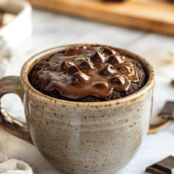 To make a vegan chocolate mug cake, you need just a few simple items. Here’s what you’ll need: - 4 tablespoons all-purpose flour - 3 tablespoons cocoa powder - 3 tablespoons almond milk (or any plant-based milk) - 2 tablespoons maple syrup (or agave syrup) - 1 tablespoon vegetable oil - 1/4 teaspoon baking powder - A pinch of salt - 2 tablespoons dairy-free chocolate chips (optional) When choosing cocoa powder, look for high-quality brands. Dark cocoa gives a rich taste. Check for unsweetened cocoa, as sweetened options can alter the cake's flavor. For chocolate chips, opt for dairy-free ones. They melt nicely and add extra chocolatey goodness to each bite. If you don’t have almond milk, any plant-based milk works. Soy, oat, or coconut milk are great choices. For sweeteners, you can use agave syrup or any other liquid sweetener you prefer. If you need a gluten-free option, substitute all-purpose flour with a gluten-free flour blend. Make sure to use a blend meant for baking, as this will help achieve the right texture. To start, grab a microwave-safe mug. Add the dry ingredients first. This includes the flour, cocoa powder, baking powder, and salt. Mix these well with a fork. It helps to break any clumps. Next, pour in your wet ingredients: almond milk, maple syrup, and vegetable oil. Stir until you see a smooth batter. Make sure there are no dry bits at the bottom. This step is key for the cake’s texture. You want it fluffy and soft. If you like, fold in dairy-free chocolate chips for extra flavor. Now, it's time to cook. Place your mug in the microwave. Cook on high for about 1 minute and 30 seconds. Every microwave is different, so check at 1 minute. Look for rising cake. If it overflows, you need a shorter time next time. If it’s still wet, add a few more seconds. This step is so important for a perfect mug cake. Once your cake is done and cooled a bit, it’s time to serve. You can top it with whipped coconut cream for a treat. It adds a nice touch to the rich chocolate flavor. If you want a drink, pair it with almond milk or herbal tea. Both will complement the sweetness of your cake. Enjoy it right from the mug for a fun experience! For a full recipe, check out the entire guide. To make a great mug cake, avoid a few common mistakes. First, don’t overmix the batter. This can lead to a tough cake. Mix just until you see no dry flour. Second, watch your cooking time. Microwaves vary, so check at one minute. If it looks too wet, cook for a few more seconds. Lastly, use a larger mug. This helps prevent overflow while cooking. To achieve the perfect texture, ensure your ingredients are fresh. Old baking powder may not rise well. Use room temperature milk for a smoother mix. If your cake feels dense, you may have added too much flour. Stick to the measured amounts for the best results. To elevate your chocolate mug cake, consider adding extra ingredients. A tablespoon of peanut butter can give richness. Chopped nuts can add crunch and flavor too. You could try a splash of vanilla extract for warmth. Experimenting with spices can change your cake game. A dash of cinnamon adds warmth. A pinch of cayenne can give it a kick. Try adding a few drops of peppermint extract for a fresh twist. Each addition can turn a simple dessert into something special. For more ideas and the full recipe, check out the [Full Recipe]. {{image_2}} You can easily change the flavor of your vegan chocolate mug cake. Try adding a few drops of mint extract for a cool twist. Peanut butter can add a rich, nutty taste. Simply mix in a spoonful before cooking. You can also use fruit purees for a fresh flavor. Banana or apple sauce work well. These add moisture and sweetness without extra sugar. If you want a nut-free version, replace almond milk with oat milk or soy milk. You can also skip the oil for a lighter cake. Use applesauce or a bit of coconut yogurt instead. For a vegan sugar-free option, swap maple syrup for a sugar-free sweetener. Just make sure it measures the same as syrup. These simple swaps keep your dessert delicious and friendly for different diets. If you have leftover vegan chocolate mug cake, store it in an airtight container. This keeps it fresh for up to two days at room temperature. If you want to keep it longer, put it in the fridge. To reheat, use the microwave. Heat it for about 10 to 15 seconds. Check it often to avoid overheating. This keeps the cake soft and moist, just like fresh. You can freeze the mug cake batter or the cooked cake. For the batter, pour it into a freezer-safe container. Seal it tightly and label it with the date. It will last for about a month. When you want to use it, let it thaw overnight in the fridge. If you freeze the cooked cake, wrap it tightly in plastic wrap and then foil. This helps prevent freezer burn. To thaw, leave it in the fridge for a few hours or overnight. You can also warm it in the microwave for a quick snack. Enjoy it just like fresh! Yes, you can! If you don't have a microwave, you can bake the mug cake in the oven. - Preheat your oven to 350°F (175°C). - Pour the batter into a small, oven-safe dish. - Bake for about 15 to 20 minutes. - Check for doneness with a toothpick. It should come out clean when done. To check if your mug cake is done, look for a few signs: - The top should be set and no longer wet. - It should spring back when lightly touched. - The edges may pull away from the mug slightly. - A toothpick inserted into the center should come out clean. You can use other microwave-safe dishes for this recipe: - Small ramekins work well. - A glass bowl can also be a good choice. - Just make sure whatever dish you use is safe for the microwave. This blog post covered everything you need for a delicious vegan chocolate mug cake. We discussed key ingredients, helpful substitutions, and step-by-step instructions. You learned tips for success, flavor enhancements, and variations to try. Plus, we shared storage and reheating tips to keep your cake fresh. Making this mug cake is easy and fun. Enjoy exploring flavors and sharing it with friends. Now, it’s your turn to get started and enjoy this quick and tasty treat!