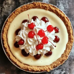 To make a Cream Soda Milkshake Pie, gather these ingredients: - 1 ½ cups crushed graham crackers - ½ cup unsalted butter, melted - 1 cup heavy whipping cream - 1 cup cream soda - 1 cup vanilla ice cream - ½ cup powdered sugar - 1 teaspoon vanilla extract - Whipped cream for topping - Maraschino cherries for garnish Each ingredient plays a key role in making this pie special: - Graham crackers: These create a crunchy, sweet crust that pairs well with the filling. - Unsalted butter: It binds the crust together and adds richness. - Heavy whipping cream: This gives the filling a light and airy texture. - Cream soda: It brings a sweet, fizzy flavor that makes the pie unique. - Vanilla ice cream: It adds creaminess and enhances the vanilla flavor. - Powdered sugar: This sweetens the filling without adding graininess. - Vanilla extract: It boosts the overall flavor profile. - Whipped cream and cherries: These are perfect for topping and adding a fun finish. If you need to make changes, here are some options: - Graham crackers: Use crushed cookies like Oreos or digestive biscuits for a twist. - Butter: Coconut oil or margarine can work as a dairy-free option. - Heavy cream: Use coconut cream for a dairy-free choice. - Cream soda: Try root beer or ginger ale for a different flavor. - Vanilla ice cream: Swap it with a dairy-free ice cream for a vegan dessert. Feel free to get creative with your ingredients! First, preheat your oven to 350°F (175°C). Grab a mixing bowl and add the crushed graham crackers. Pour in the melted butter and mix well. You want it to stick together. Next, press this mixture firmly into a 9-inch pie pan. Make sure it covers the bottom and sides evenly. Bake the crust for about 8-10 minutes. It should turn a light golden color. Once it's baked, take it out and let it cool completely. In a large mixing bowl, beat the heavy whipping cream until you see soft peaks form. In another bowl, mix the cream soda, vanilla ice cream, powdered sugar, and vanilla extract. Stir it well until the mixture is smooth. Now, gently fold the whipped cream into this mixture. Keep folding until you don't see any streaks. This step adds lightness to your filling. Once your filling is ready, pour it into the cooled graham cracker crust. Use a spatula to smooth the top. Place the pie in the freezer for at least 4 hours. This time allows it to set and become firm. Before you serve it, top the pie with whipped cream and add maraschino cherries for a fun garnish. Enjoy this treat with friends and family! For more details, check the Full Recipe. To get the right texture in your pie, pay close attention while mixing. When you fold the whipped cream, do it gently. This helps keep the light and airy texture. If you mix too hard, your filling can turn flat. You want a creamy and fluffy filling. For a fun touch, slice your pie into wedges. Serve each slice with a dollop of whipped cream and a maraschino cherry on top. This adds color and flair. You can also sprinkle some crushed graham crackers on the plate for extra crunch. One mistake is not cooling the crust enough. If you pour the filling into a warm crust, it can melt. Make sure the crust is fully cool before adding the filling. Another mistake is overmixing the cream soda and whipped cream. This can make your filling dense. Follow the Full Recipe closely for best results. {{image_2}} You can play with flavors in your Cream Soda Milkshake Pie. Try adding a splash of cherry or lemon soda for a fun twist. Mixing in a bit of root beer can create a classic float flavor. You can also fold in crushed candy or chocolate chips for extra crunch. Think about using different ice cream flavors, like chocolate or strawberry, to change things up. Each variation brings a new taste! If you need a gluten-free option, use gluten-free graham crackers. Many brands offer great alternatives that taste just as good. For a dairy-free version, try coconut cream instead of heavy whipping cream. You can also use dairy-free ice cream. Make sure your cream soda is dairy-free too. These swaps help everyone enjoy this pie. Seasonal ingredients can add fresh flavors to your pie. In summer, consider adding fresh berries like strawberries or blueberries. They brighten the taste and add color. In fall, pumpkin spice can give a warm, cozy touch. You can also try crushed peppermint candies during the winter holidays. These seasonal twists keep the pie exciting all year long! Store leftover Cream Soda Milkshake Pie in the fridge. Use a tight lid or plastic wrap. This helps keep it fresh and tasty. Make sure to eat the pie within three days. If you have more pie than that, consider freezing it. To freeze the pie, wrap it well in plastic wrap. Then, put it in a freezer-safe container. This keeps the pie from getting ice crystals. When you want to eat it, take it out and let it thaw in the fridge overnight. This method helps keep the texture nice. The pie lasts up to three days in the fridge. After that, it may start to lose flavor. Look for changes in color or smell. If it smells sour or looks off, throw it away. Trust your senses; they guide you well! Yes, you can use a store-bought graham cracker crust. It saves time and works well. Just make sure to check the size so it fits your pie. I recommend the 9-inch crust for this recipe. It takes at least 4 hours for the pie to set in the freezer. If you want it extra firm, leave it longer. Just make sure to cover it to prevent freezer burn. You can use lemon-lime soda or ginger ale as a substitute. Both add a nice fizzy taste. If you want a different flavor, try root beer for a twist. These options keep the fun while changing the taste. Check the sweetness level, too, since it might affect your pie. This blog post has guided you through making a delicious cream soda pie. We covered key ingredients, step-by-step instructions, and tips to get it just right. I also shared tasty variations and storage tips. Remember, it's all about balancing flavors and achieving that perfect texture. Try different twists based on your tastes. Enjoy every bite! Happy baking!
