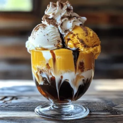 - 1 cup strong brewed coffee (hot) - 2 scoops vanilla ice cream - 1/4 cup pumpkin puree - 1 tablespoon maple syrup - 1/2 teaspoon pumpkin pie spice - 1/4 teaspoon vanilla extract - Whipped cream - Ground cinnamon - Dark chocolate shavings (optional) To make the perfect Pumpkin Spice Affogato, the ingredients matter a lot. Strong brewed coffee adds depth. It brings warmth and flavor to this dessert. Vanilla ice cream offers a rich creaminess. The coolness of the ice cream balances the heat of the coffee. Pumpkin puree gives it a lovely fall flavor. It brings sweetness and a bright orange color. Then we have the additional ingredients. Maple syrup adds a sweet touch. It pairs well with pumpkin. Pumpkin pie spice gives that classic fall taste. Cinnamon, nutmeg, and ginger blend perfectly. Lastly, vanilla extract enhances all the flavors together. For garnishes, whipped cream adds a fluffy layer on top. Ground cinnamon gives it a nice spice kick. Dark chocolate shavings are optional but add a touch of elegance. This dessert is rich and flavorful, perfect for any fall gathering. You can find the Full Recipe to create this delightful treat. To start, gather your ingredients. You will need pumpkin puree and maple syrup. In a small bowl, combine 1/4 cup of pumpkin puree and 1 tablespoon of maple syrup. Mix these two until they blend well. Next, add 1/2 teaspoon of pumpkin pie spice and 1/4 teaspoon of vanilla extract. Stir until smooth. This mixture brings out the sweet and spiced flavors we love in fall. Now it’s time to brew your coffee. You want it to be strong and hot. You can use a French press, espresso machine, or even a drip coffee maker. I recommend using 1 cup of strong brewed coffee for the best taste. After brewing, keep the coffee hot. If you let it cool too much, it won’t melt the ice cream right. When you're ready to serve, grab your heatproof glass or bowl. Scoop in 2 generous scoops of vanilla ice cream. This will be the base of your affogato. Next, pour the pumpkin mixture over the ice cream gently. You want it to coat the ice cream nicely. Now, it’s time for the hot coffee. Pour the brewed coffee over the pumpkin and ice cream layers. You should see the ice cream start to melt and blend with the coffee. This is where the magic happens. For a final touch, add whipped cream, a sprinkle of ground cinnamon, and dark chocolate shavings if you like. Enjoy your Pumpkin Spice Affogato right away. The mix of flavors and creamy texture makes it a rich and flavorful treat. For a detailed recipe, check out the Full Recipe. The key to a great affogato is hot coffee. Hot coffee melts the ice cream just right. This mix gives you a creamy, sweet treat. Use strong coffee to balance the flavors. I like to brew it right before serving. For ice cream, choose high-quality vanilla. It should be rich and creamy. Avoid low-fat options; they won’t melt well. You want that perfect blend of hot and cold. To boost the spice, try adding more pumpkin pie spice. You can also play with nutmeg or ginger for a kick. If you want more sweetness, drizzle extra maple syrup on top. For a twist, mix in some cocoa powder. This adds a nice depth. You can even stir in a splash of vanilla extract for extra flavor. Experiment with different spices to find your perfect blend. Use clear glasses for serving. This way, you can see the layers. A tall glass works well to show off the ice cream and coffee. For garnishing, top with whipped cream and a sprinkle of cinnamon. Dark chocolate shavings add a nice touch, too. You can also add a few pumpkin seeds for crunch. Get creative with how you serve. Your guests will love the look as much as the taste! {{image_2}} For a dairy-free version of Pumpkin Spice Affogato, try using vegan ice cream. Look for brands that use coconut, almond, or oat milk. These options mimic the creaminess of traditional ice cream perfectly. You can also swap regular coffee with non-dairy milk. Almond or oat milk works well. This change keeps the drink light and smooth while still delivering that warm pumpkin flavor. Feel free to get creative with seasonal spices. In addition to pumpkin pie spice, you can add nutmeg or ginger. These spices enhance the fall vibe and add depth to your affogato. You might also think about using other fall flavors. Consider apple pie spice or chai blends. Mixing these flavors into your affogato gives a fun twist that excites your taste buds. If you love chocolate, try adding a mocha twist. Simply mix cocoa powder with your pumpkin blend. This addition creates a rich and decadent flavor. For an adult version, add a splash of liqueur. Kahlua or Irish cream works well here. This twist turns your Pumpkin Spice Affogato into a cozy dessert for grown-ups. For the full recipe, check the details above. To store unused pumpkin puree, keep it in an airtight container. Place it in the fridge if you plan to use it soon. It will stay fresh for about a week. For longer storage, freeze the puree in small portions. Ice cube trays work great for this. Once frozen, transfer the cubes to a freezer bag. This method helps you use just what you need later. When it comes to coffee, store any leftover brewed coffee in a sealed container in the fridge. It is best to use it within a day or two. This keeps the flavor fresh. Avoid letting coffee sit out too long. Oxidation can make it taste bitter or stale. To keep ice cream fresh, always seal the container tightly after scooping. This helps prevent ice crystals from forming. If the ice cream is not well sealed, it may develop freezer burn. Avoiding freezer burn is key to enjoying your Pumpkin Spice Affogato. Store ice cream in the back of the freezer, where it's coldest. This helps maintain its creamy texture. When reheating brewed coffee, the best method is to use the microwave. Pour your coffee into a microwave-safe cup. Heat it in short intervals of 20 seconds. This helps avoid overheating. Stir between intervals for even heating. If you prefer to avoid the microwave, use a stovetop. Pour the coffee into a small pot and heat on low. Stir gently to prevent burning. Ensure you do not reheat too long. Reheated coffee can lose its flavor, so enjoy it soon after making your Pumpkin Spice Affogato. Yes, you can use instant coffee. To make instant coffee, mix one to two teaspoons of coffee granules with hot water. Stir until dissolved. This method is quick and easy. Just remember, the flavor may not be as rich as brewed coffee. For the best taste, choose a high-quality brand. If you want a lighter option, try using frozen yogurt or sorbet. These alternatives can still give you a creamy texture. For a dairy-free choice, use coconut or almond milk ice cream. These options keep the flavor while lowering calories. Affogato is best enjoyed right after making it. The hot coffee melts the ice cream. If you wait too long, it will become a soupy mix. If you must store it, keep it in the fridge for one to two hours. However, the taste and texture will not be the same. Yes, you can make a vegan version. Use dairy-free ice cream or sorbet. For the coffee, ensure it is made without milk. Check the ingredients in your pumpkin puree and syrup as well. With these changes, you can enjoy a vegan-friendly Pumpkin Spice Affogato! For the full recipe, check the section above. This blog post shared how to make a delicious Pumpkin Spice Affogato. I covered the main ingredients like coffee, vanilla ice cream, and pumpkin puree. You learned to prepare the pumpkin mixture and brew strong coffee. Tips for perfect texture and creative variations were included. Enjoy experimenting with this treat. Make it your own with seasonal flavors and garnishes. This fall, let each cup warm your heart and brighten your day. Dive into your kitchen and create something special today!