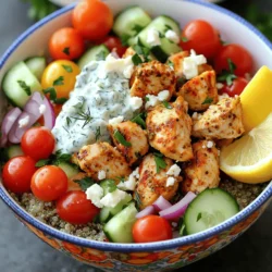 Greek Chicken Gyro Bowls Flavorful and Easy Recipe