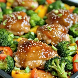 Sheet Pan Honey Garlic Chicken and Veggies Delight