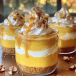 To make these delightful no-bake pumpkin spice cheesecake jars, you need simple and tasty ingredients. Here’s what you’ll need: - 1 cup graham cracker crumbs - 4 tablespoons unsalted butter, melted - 8 oz cream cheese, softened - 1 cup pumpkin puree - 1/2 cup powdered sugar - 1 teaspoon vanilla extract - 1 teaspoon pumpkin spice blend - 1 cup whipped cream (store-bought or homemade) - Extra pumpkin spice for garnish - Optional toppings: Chopped nuts or caramel sauce Each ingredient plays a big role in the taste and texture. The graham cracker crumbs form a crunchy base. The melted butter helps bind them together. Cream cheese gives a rich and creamy filling. Pumpkin puree adds that lovely fall flavor. Powdered sugar sweetens the mix just right. Vanilla extract and pumpkin spice blend bring warmth and depth. Whipped cream makes the filling light and fluffy. Don’t skip the optional toppings! Chopped nuts add crunch, while caramel sauce brings extra sweetness. Enjoy gathering these ingredients. You are on your way to making a delicious treat! 1. Start by taking a medium bowl. Add 1 cup of graham cracker crumbs to it. 2. Melt 4 tablespoons of unsalted butter in the microwave. Pour it into the bowl with crumbs. 3. Mix the crumbs and butter until it looks like wet sand. This is the crust. 4. Take your jars and divide the mixture evenly. Press it down gently at the bottom. You want a nice, firm layer. 1. Take a large mixing bowl. Add 8 oz of softened cream cheese to it. 2. Beat the cream cheese with a mixer until it is smooth and creamy. This step is key. 3. Next, add 1 cup of pumpkin puree, 1/2 cup of powdered sugar, 1 teaspoon of vanilla extract, and 1 teaspoon of pumpkin spice blend. Mix until everything is well combined and smooth. 4. Now, gently fold in 1 cup of whipped cream. You want to keep it light and airy for the best cheesecake texture. 1. Take your jars with the crust. Layer the pumpkin cheesecake mixture over the crust. 2. Fill each jar to about three-quarters full. This leaves room for toppings later. 3. Place the jars in the refrigerator. Let them set for at least 2 hours. This helps the flavors meld together and firm up. Softened cream cheese is key. It helps the filling blend smoothly. If it's cold, your cheesecake may turn lumpy. Take it out of the fridge an hour before you start. This way, it warms up and mixes well. When you fold in the whipped cream, do it gently. Use a spatula and fold slowly. This keeps the air in the whipped cream. The cheesecake stays light and fluffy. Overmixing can make it dense, which is not what you want. You can change up the spices in this recipe. Try adding nutmeg or cinnamon for a twist. You could even use chai spice for a fun flavor. Adding flavor extracts is another option. A drop of almond or maple extract can make a big difference. Just remember to keep the amounts small. You want to enhance the pumpkin flavor, not overpower it. Garnishing your jars adds a nice touch. A sprinkle of extra pumpkin spice on top looks great. A dollop of whipped cream adds creaminess and charm. For special occasions, add chopped nuts or a drizzle of caramel sauce. These toppings not only taste good, but they also make your jars pop. You can also use pretty jars to serve these cheesecakes. Clear jars let the layers show, making them look inviting. {{image_2}} You can swap out cream cheese for Greek yogurt. This change cuts calories and adds protein. The cheesecake will still taste creamy and delicious. For toppings, choose low-sugar options like fresh fruit or a light drizzle of honey. These swaps keep your treat tasty yet healthier. Try other pie fillings, like apple or chocolate, to mix things up. These flavors can give your cheesecake a fun twist. You can also play with spices. Instead of pumpkin spice, consider cinnamon, nutmeg, or even a pinch of ginger. This will create new and exciting flavors in your jars. If you want a vegan version, use dairy-free cream cheese or cashew cream. Both options work well for a creamy texture. For whipped cream, choose coconut whipped cream or almond whipped topping. These choices are tasty and keep your dessert vegan-friendly. To keep your pumpkin spice cheesecake jars fresh, store them in the fridge. Use an airtight container to prevent them from absorbing other smells. They will stay tasty for up to five days. If you want to eat them later, simply take them out when you are ready. You can freeze these cheesecakes if you want to save some for later. First, make sure the jars are sealed well. Place them in the freezer, but avoid stacking too many jars on top of each other. They can stay frozen for up to three months. When you want to enjoy a jar, take it out and let it thaw in the fridge overnight. This way, you keep the creamy texture and flavor intact. Yes, you can make this recipe ahead of time. I suggest preparing the jars a day before you plan to serve them. This gives the flavors time to meld and enhances the taste. Just be sure to store them in the fridge until you are ready to serve. The jars need to chill for at least 2 hours in the fridge. This time allows the cheesecake filling to set properly. If you want a firmer texture, you can leave them in the fridge for up to 4 hours. Absolutely! Homemade whipped cream adds a fresh taste. To make it, whip heavy cream until soft peaks form. Then, gently fold it into the pumpkin filling. This keeps your cheesecake light and fluffy. This blog post shared an easy recipe for pumpkin cheesecake jars. You learned about the ingredients and step-by-step instructions. We covered tips for perfect texture, flavor customization, and presentation ideas. You also saw variations for health, flavors, and vegan options. In conclusion, these jars make a delightful treat for any occasion. Enjoy creating and sharing them with family and friends. Happy baking!