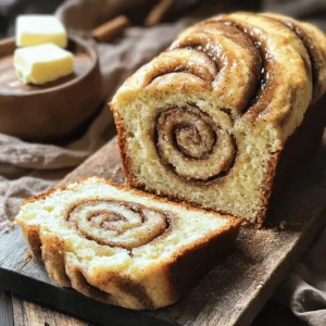 To make bakery-style cinnamon swirl quick bread, you need the following ingredients: - 2 cups all-purpose flour - 1 cup granulated sugar - 1 tablespoon baking powder - 1 teaspoon baking soda - 1/2 teaspoon salt - 1 teaspoon ground cinnamon - 1/2 cup unsalted butter, melted - 1 large egg - 1 cup buttermilk (or milk with 1 tablespoon vinegar added) - 1 teaspoon vanilla extract - 1/2 cup brown sugar, packed - 1 tablespoon ground cinnamon (for swirl) You can swap some ingredients if needed: - All-purpose flour: Use whole wheat flour for a nuttier taste. - Granulated sugar: Coconut sugar or honey works well as a sweetener. - Buttermilk: If you don’t have buttermilk, mix regular milk with vinegar. - Unsalted butter: Can be replaced with vegetable oil or melted coconut oil. To ensure the best flavor and texture: - Use fresh baking powder and baking soda. Old leavening agents can cause flat bread. - Choose high-quality vanilla extract for a richer taste. - For the best cinnamon flavor, buy ground cinnamon from a spice shop or grind your own. Fresh spices can elevate the taste. - Ensure your butter is unsalted, as salted butter can alter the bread’s balance. First, set your oven to 350°F (175°C). This is the perfect heat for baking. Next, grab a 9x5-inch loaf pan and grease it well. I like to use butter or cooking spray. This step helps the bread come out easily after baking. In a large bowl, whisk together the dry ingredients. You need 2 cups of all-purpose flour, 1 cup of granulated sugar, 1 tablespoon of baking powder, 1 teaspoon of baking soda, 1/2 teaspoon of salt, and 1 teaspoon of ground cinnamon. Make sure to mix them well. This creates a nice base for your bread. Now, take another bowl and mix the wet ingredients. Combine 1/2 cup of melted unsalted butter, 1 large egg, 1 cup of buttermilk (or milk with vinegar), and 1 teaspoon of vanilla extract. Whisk this mixture until it is smooth. This blend adds moisture and flavor to your bread. Pour the wet mix into the dry mix. Stir them together gently. You want to combine them without overmixing; a few lumps are perfectly fine. In a small bowl, mix 1/2 cup of packed brown sugar with 1 tablespoon of ground cinnamon for the swirl. Spread half of the batter into the loaf pan. Next, sprinkle half of the cinnamon-brown sugar mix on top. Add the rest of the batter over this layer. Finally, swirl the remaining cinnamon mixture into the top layer with a knife. This creates a beautiful marbled effect. Place the loaf pan in the oven and bake for 50-60 minutes. Check the bread by inserting a toothpick in the center. It should come out clean. Once baked, let the bread cool in the pan for about 10 minutes. Then, transfer it to a wire rack to cool completely. This cooling step helps the texture develop perfectly. When making cinnamon swirl bread, avoid overmixing the batter. This can lead to a dense loaf. Mix just until the dry and wet ingredients combine. Another mistake is using too much flour. Always spoon flour into your measuring cup and level it off. Too much flour can make the bread dry. Make sure to measure your ingredients carefully. To get a beautiful swirl, use a knife or skewer. After you layer the batter in the pan, sprinkle half of the cinnamon mixture. Then, add the rest of the batter. Top it with the remaining cinnamon-sugar mix. Gently swirl with the knife, but don’t overdo it. You want a marbled look, not a mixed one. To keep your bread moist, use buttermilk instead of regular milk. Buttermilk adds richness and moisture. You can also add a little extra butter for a softer texture. Avoid opening the oven door while baking. This keeps the heat steady and helps the bread rise well. Let the bread cool in the pan for about 10 minutes. This helps it stay moist before moving it to a wire rack. {{image_2}} You can add nuts or dried fruits to your bread. Walnuts or pecans give a nice crunch. Chopped apples or dried cranberries add a sweet touch. Mix them into the batter before baking. Use about half a cup of nuts or fruits. This makes your bread even more tasty and fun! To make this bread gluten-free, use a gluten-free flour blend. Look for one that works well for baking. You can also add a bit of xanthan gum for better texture. Use the same amount of flour as the recipe states. This way, you still get that soft and fluffy bread. Enjoy your treat without the gluten! For a fun twist, try adding pumpkin spice. Just mix in a teaspoon of pumpkin pie spice. This gives a warm, cozy flavor. Alternatively, you can stir in chocolate chips. About half a cup will do. This adds a sweet surprise in every bite. Your bread will be a hit with these fun flavors! To keep your cinnamon swirl quick bread fresh, wrap it well. Use plastic wrap or foil. Store it at room temperature for up to three days. If you want to keep it longer, place it in the fridge for up to a week. This will help maintain its flavor and softness. When you want to enjoy your bread again, reheat it gently. Preheat your oven to 350°F (175°C). Place the slice on a baking sheet. Heat for about 10 minutes or until warm. If you prefer a quicker method, use the microwave. Heat for about 15-20 seconds per slice. Avoid overheating, as it can make the bread dry. Freezing is a great way to save extra bread. First, let it cool completely. Wrap it tightly in plastic wrap, then in foil. This helps prevent freezer burn. Store it in the freezer for up to three months. When you’re ready to eat it, thaw it in the fridge overnight. For a warm treat, reheat it in the oven. Enjoy your delicious cinnamon bread anytime! Yes, you can use regular milk. If you do this, add 1 tablespoon of vinegar. This will mimic the tangy taste of buttermilk. It helps the bread rise and keeps it moist. Check the bread with a toothpick. Insert it into the center of the loaf. If it comes out clean, your bread is done. If it has wet batter, bake it a bit longer. The edges should also pull away from the pan. Yes, you can double the recipe. Just use a larger mixing bowl and pan. Make sure to adjust the baking time if you use a bigger pan. Keep an eye on it while it bakes. Enjoy twice the deliciousness! You learned about key ingredients and their substitutes for baking bread. I shared step-by-step instructions, tips, and common mistakes to avoid. You can make fun variations, like adding nuts or going gluten-free. Storing leftovers properly keeps your bread fresh, and I answered frequent questions. Baking bread is an art you can master. Use these tips to create your perfect loaf. Happy baking!