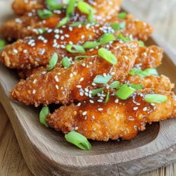 - 1 pound chicken tenderloins - 1/2 cup all-purpose flour - 1 large egg - 1/2 teaspoon garlic powder - 1/2 teaspoon paprika - 1/4 teaspoon salt - 1/4 teaspoon black pepper - 1 cup breadcrumbs (preferably panko) - 1/4 cup honey - 3 tablespoons Sriracha sauce - 1 tablespoon soy sauce - 1 tablespoon apple cider vinegar The ingredients for Spicy Honey Sriracha Chicken Tenders make this recipe simple yet bold. The tenderloins give you juicy bites. The flour, egg, and breadcrumbs create a crunchy coating. I recommend panko for extra crunch. The spices add flavor without being overwhelming. In the spicy honey sauce, honey brings sweetness. Sriracha adds heat, and soy sauce enhances umami. Apple cider vinegar gives a tangy kick. You control the spice by adjusting the Sriracha. This makes the recipe more personal and fun. Gather these ingredients first. It helps to have everything ready as you cook. Each step will be easier and faster. Trust me, this recipe is a crowd-pleaser. You’ll love how the flavors blend together! - Preheat the air fryer to 400°F (200°C). - Set up your breading station. This means you need three shallow bowls. - In one bowl, mix flour, garlic powder, paprika, salt, and black pepper. - Coat each chicken tender in the flour mix. Make sure it's covered well. - Next, dip the chicken in the whisked egg. This helps the breadcrumbs stick. - Then, coat the chicken in the panko breadcrumbs. Press gently to make sure they stick. - Place the breaded chicken tenders in the air fryer basket. - Air fry for 8-10 minutes. Flip them halfway through for even cooking. - Check that the internal temperature reaches 165°F (75°C). - Once done, toss the hot chicken tenders in the spicy honey sauce. This makes them tasty and sticky. To get that nice crunch on your chicken tenders, I recommend using panko breadcrumbs. They are light and airy, which gives your tenders a great texture. Before you cook them, lightly spray the chicken tenders with cooking oil. This helps them get crispy in the air fryer. If you want to change the heat, you can modify the Sriracha. Use less for milder tenders. You can also add more honey to balance the spice. For extra flavor, consider adding garlic powder or chili powder to the honey sauce. Always check the internal temperature of your chicken. It should reach 165°F (75°C) for safety. Use a meat thermometer to ensure it’s cooked through. This step keeps your meal safe and delicious. {{image_2}} You can try many sauces with chicken tenders. If you want a change, use barbecue sauce or sweet chili sauce. Both add different flavors while keeping it fun. You can also mix honey with mustard for a sweeter dip. Experiment with flavors to find what you like best. If you don’t have chicken tenderloins, chicken breasts work well too. Just slice them into strips. For gluten-free options, use almond flour or gluten-free breadcrumbs. These substitutes keep the dish tasty for all diets. Chicken tenders pair great with many sides. Try serving them with crispy fries or a fresh salad. Coleslaw adds a nice crunch too. You can even serve them with rice or steamed veggies. Choose sides that balance the heat and sweetness of the chicken. To store your cooked chicken tenders, let them cool first. Place the tenders in an airtight container. Refrigerate them within two hours of cooking. They last about three days in the fridge. If you want to keep them fresh, avoid stacking them too tightly. This helps prevent sogginess. When it’s time to reheat, use your air fryer. Preheat it to 350°F (175°C). Place the chicken tenders in a single layer. Heat them for about 5-7 minutes. This keeps them crispy and warm. You can also use a conventional oven at 375°F (190°C) if you prefer. For freezing, you can freeze both uncooked and cooked tenders. For uncooked tenders, bread them as usual and place them in a single layer on a baking sheet. Once frozen, transfer them to a freezer bag. They last up to three months. For cooked tenders, let them cool, then place them in an airtight container. They can be frozen for up to two months. Just remember to label your containers with dates! Yes, you can make this recipe in an oven. Preheat your oven to 400°F (200°C). Place the breaded chicken tenders on a baking sheet lined with parchment paper. Bake for about 15-20 minutes, flipping halfway through. Check that the internal temperature reaches 165°F (75°C) to ensure they are safe to eat. To make the chicken tenders spicier, add more Sriracha to the sauce. You can also mix in crushed red pepper flakes or diced fresh jalapeños. Adjust the heat level to suit your taste. Always start with a small amount and taste as you go. Serve these tenders hot for the best flavor. They pair well with rice, salad, or veggies. You can also add a side of ranch or blue cheese dressing for dipping. Garnish with chopped green onions and sesame seeds for extra flavor and crunch. This blog post covered how to make spicy honey Sriracha chicken tenders. I shared the key ingredients, step-by-step instructions, and tips to ensure the best crisp. We also explored variations and how to store leftovers effectively. Cooking these tenders can be fun and rewarding. Feel free to tweak the spice levels and sauces. Enjoy your tasty dish and impress friends and family with your cooking skills!