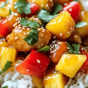 - 1 lb (450g) boneless chicken thighs, cut into bite-sized pieces - 1 cup bell peppers (red, yellow, and green), diced - 1 cup pineapple chunks (fresh or canned) - 1 medium onion, chopped - 2 cloves garlic, minced - 1 tablespoon ginger, grated - 1/4 cup soy sauce - 1/4 cup rice vinegar - 1/4 cup ketchup - 2 tablespoons brown sugar - 1 tablespoon cornstarch mixed with 2 tablespoons water (for thickening) - 2 tablespoons vegetable oil - Salt and pepper to taste - Cooked rice or quinoa, for serving You can swap chicken thighs for chicken breast if you prefer. For a lighter dish, use tofu instead of chicken. If you do not have bell peppers, use zucchini or snap peas. Canned pineapple works well, but fresh adds a great taste. For gluten-free options, choose tamari instead of soy sauce. To cut sugar, use honey or a sugar substitute. When choosing chicken, look for bright pink meat without any smell. Fresh bell peppers should feel firm and have shiny skin. For onions, pick ones that are dry and free from spots. In garlic, choose bulbs that are solid and plump. Pineapple should smell sweet and have a slight give to the touch. Start by heating the vegetable oil in a large skillet or wok over medium-high heat. When the oil is hot, add the bite-sized chicken pieces. Sprinkle with salt and pepper. Cook the chicken for about 5 to 7 minutes. It should turn golden brown and be cooked through. Once done, remove the chicken from the skillet and set it aside on a plate. In the same skillet, toss in the chopped onion, diced bell peppers, and minced garlic. Saut&eacute; these for about 3 to 4 minutes. You want them to soften a bit but still hold their shape. Next, stir in the grated ginger and pineapple chunks. Cook for another 2 minutes to blend the flavors well. Grab a small bowl and whisk together the soy sauce, rice vinegar, ketchup, and brown sugar. Make sure the ingredients mix well. Pour this sauce mixture into the skillet with your vegetables. Bring it to a slight boil. Once it starts to bubble, add the cornstarch mixed with water. Stir continuously for about 2 minutes until the sauce thickens. Now, return the cooked chicken to the skillet. Toss everything together to coat the chicken in the sweet and sour sauce. Let it cook for an additional 2 to 3 minutes. This ensures everything is heated through. Adjust the seasoning with more salt, pepper, or brown sugar if needed. Serve your Sweet and Sour Chicken Fakeout over fluffy rice or quinoa. Enjoy your flavorful delight! For the best texture in your Sweet and Sour Chicken Fakeout, use boneless chicken thighs. They stay juicy and tender during cooking. Cut them into even-sized pieces. This helps them cook uniformly. When you fry the chicken, let it brown well. This adds a nice crispiness. Don&rsquo;t overcrowd the skillet. Cook in batches if needed to ensure even cooking. To boost the flavor, use fresh ingredients. Fresh pineapple gives a bright taste. You can also try adding a splash of orange juice. This adds a sweet twist. If you like heat, add a pinch of red pepper flakes or a dash of hot sauce. This gives your dish a spicy kick. Adjust the brown sugar based on your taste. You can always add more for a sweeter sauce. One common mistake is overcooking the chicken. This makes it dry and tough. Keep an eye on the cooking time. Another mistake is not tasting the sauce. Always taste and adjust the seasonings. You might need more salt or sugar. Lastly, don&rsquo;t skip the cornstarch mixture. It thickens the sauce and makes it cling to the chicken and veggies. This creates a perfect bite every time. {{image_2}} You can easily make a vegetarian version of Sweet and Sour Chicken Fakeout. Swap the chicken with tofu or tempeh. Both options soak up the sauce well. Use firm tofu for the best texture. Cut it into bite-sized cubes and pan-fry until golden. This adds a nice crunch. You can also add more vegetables like broccoli or snap peas. They add great color and flavor. If you want to mix things up, try other proteins. Shrimp is a quick-cooking option. Just add it for the last few minutes of cooking. You can also use pork or beef. Cut them into small pieces. Cook them until they are browned. Then follow the rest of the recipe as usual. Each protein gives a unique taste. Feel free to play with the sauce. Instead of ketchup, try sweet chili sauce for an extra kick. You can also add some orange juice for a fruity twist. If you like heat, add some chili flakes or hot sauce. For a smoky flavor, a bit of smoked paprika works well. Adjust these flavors to suit your taste. To keep your Sweet and Sour Chicken Fakeout fresh, place leftovers in an airtight container. This helps prevent spills and keeps the flavors intact. Store the dish in the fridge for up to three days. Always let it cool down before sealing it up. This way, you avoid steam buildup, which can make your meal soggy. When you're ready to enjoy your leftovers, you can reheat them easily. You have two great options: the stovetop or the microwave. For the stovetop, heat a skillet over medium heat. Add a splash of water or broth to help steam the dish. Stir it gently until it's warm. If you prefer the microwave, place your portion in a microwave-safe bowl. Cover it with a damp paper towel. Heat it for one minute, then stir. Continue heating in 30-second bursts until hot. If you want to save your Sweet and Sour Chicken for later, freezing is a smart choice. First, let the dish cool completely. Then, transfer it to a freezer-safe container or bag. Remove as much air as possible to prevent freezer burn. You can freeze the meal for up to three months. When you're ready to eat, thaw it overnight in the fridge. Reheat using the stovetop or microwave as mentioned earlier. This way, you&rsquo;ll always have a tasty meal on hand! Yes, you can easily make this recipe gluten-free. Simply swap regular soy sauce for gluten-free soy sauce. You can also use tamari, which is a gluten-free option. Ensure that all other ingredients, like rice vinegar and cornstarch, are gluten-free as well. With these simple changes, you can enjoy Sweet and Sour Chicken Fakeout without gluten. To adjust the sweetness level, you have a few options. If you want it sweeter, add more brown sugar or ketchup. Start with one extra tablespoon and taste it. If you find it too sweet, add a splash more rice vinegar. This will help balance the flavors. Always taste as you go to find your perfect mix. Sweet and Sour Chicken Fakeout goes well with many sides. Here are some great options: - Fluffy rice or quinoa - Steamed broccoli or snap peas - Fried rice with peas and carrots - A fresh salad with cucumbers and lettuce - Crispy spring rolls These sides add color and flavor, making your meal more delightful. Enjoy mixing and matching to find your favorite combo! This blog post covered key ingredients for Sweet and Sour Chicken Fakeout, including substitutions and tips for freshness. I shared step-by-step cooking methods, tricks for the best texture, and flavor tips to avoid common mistakes. We explored tasty variations and proper storage info for leftovers. In summary, cooking can be fun and easy. With these tips, you can create a dish everyone will love. Happy cooking!