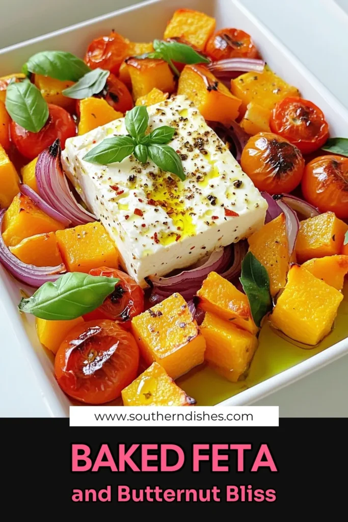 Discover the delicious Oven-Baked Feta Delight with Butternut Squash, a perfect blend of flavors that's easy to prepare and sure to impress. This recipe features creamy feta, sweet butternut squash, and vibrant cherry tomatoes, all roasted to perfection. It's a delightful dish that's ideal for any occasion. Click through for the full recipe and elevate your dinner tonight! #OvenBakedFeta #ButternutSquash #HealthyRecipes #ComfortFood