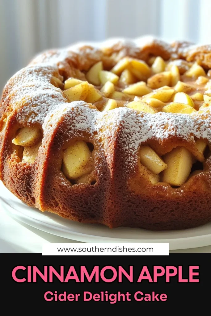 Indulge in the flavors of fall with this delicious Apple Cider Donut Bundt Cake! Moist, packed with apple goodness, and crowned with a dusting of powdered sugar, this cake is perfect for any occasion. Discover how easy it is to create your own slice of autumn magic with simple ingredients and straightforward steps. Click through to get the full recipe and make your kitchen smell heavenly! #AppleCiderDonutBundtCake #FallBaking #DessertLovers #BakingFromScratch