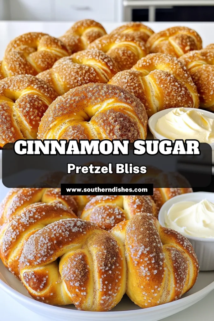 Indulge in homemade bliss with Bakery-Style Cinnamon Sugar Pretzel Knots! These deliciously twisted treats are easy to make and perfect for any occasion. With just a handful of ingredients, you'll whip up soft pretzel knots coated in sweet cinnamon sugar and a sprinkle of sea salt. Click to explore the recipe and start your baking adventure today! #CinnamonSugarPretzels #BakingRecipes #HomemadeTreats #SnackIdeas