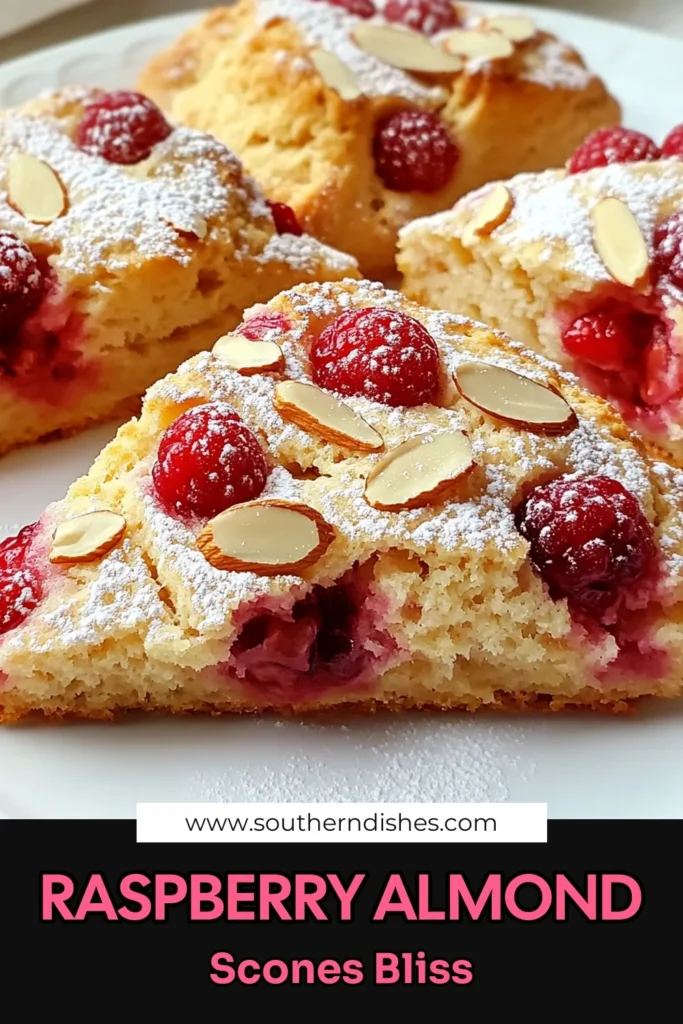 Indulge in the delightful flavors of Raspberry Almond Scones that are perfect for breakfast or afternoon tea! With just a mix of simple ingredients, you can create these soft, buttery treats packed with fresh raspberries and crunchy almonds. Follow our easy step-by-step guide to bake a batch in no time. Click through for the full recipe and impress your friends and family at your next gathering! #RaspberryScones #BakingRecipes #DessertIdeas #HomemadeGoodness