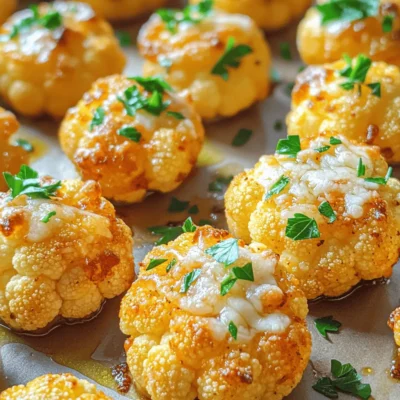 Garlic Parmesan Cauliflower Bites Crispy and Flavorful