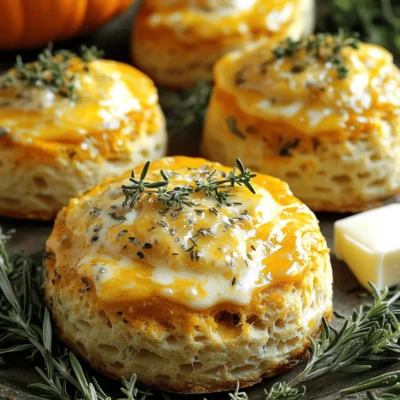 Herb Cheese Pumpkin Biscuits Savory and Flaky Delight