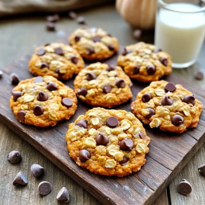 Pumpkin Oatmeal Chocolate Chip Cookies Delightful Treat