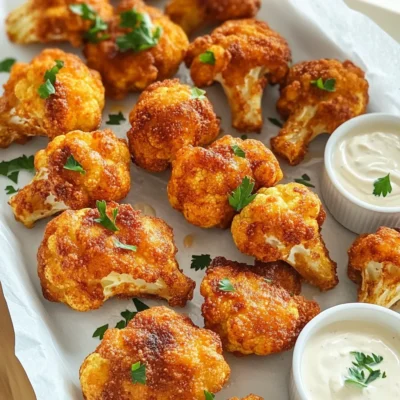 Air Fryer Cauliflower Wings Crunchy Flavor Explosion