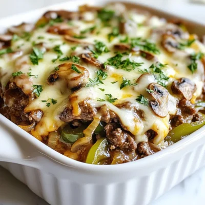 Keto Philly Cheesesteak Casserole Flavorful and Easy