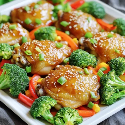 Sheet Pan Teriyaki Chicken & Veggies Easy Dinner