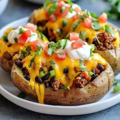 Cheesy Taco Potatoes Loaded Flavorful Delight