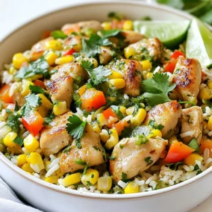 - 1 pound boneless, skinless chicken thighs, diced - 1 cup white rice - 1 cup salsa verde - 2 cups chicken broth - 1 medium onion, chopped - 2 cloves garlic, minced - 1 bell pepper (any color), diced - 1 teaspoon cumin - 1 teaspoon smoked paprika - Salt and pepper to taste - 1 cup corn (fresh or frozen) - ½ cup cilantro, chopped (for garnish) - Lime wedges (for serving) In this dish, I use boneless, skinless chicken thighs because they stay juicy. The white rice acts as a base and soaks up all the flavors. Salsa verde brings a tangy kick that brightens the meal. For the additional ingredients, I choose chicken broth to add depth and flavor. The onion, garlic, and bell pepper create a tasty aroma and add sweetness. I season the dish with cumin and smoked paprika for warmth. A bit of salt and pepper balances everything. I also throw in corn for sweetness and color. Finally, cilantro and lime give the dish a fresh finish. {{ingredient_image_1}} Start by heating the olive oil in a large skillet over medium heat. Add in the chopped onion and diced bell pepper. Sauté these veggies until they soften, about 5 minutes. Next, add the minced garlic and cook for another minute. You want to smell that garlic! Now, push the veggies to one side of the skillet. Add the diced chicken thighs to the other side. Season the chicken with salt, pepper, cumin, and smoked paprika. Cook until the chicken turns white and is no longer pink, about 5 to 7 minutes. After the chicken is cooked, stir everything together in the skillet. Now it's time to add the rice, chicken broth, and salsa verde. Mix it well, and bring this to a boil. Once it bubbles, lower the heat to low and cover the skillet. Let it simmer for about 20 minutes. This will allow the rice to cook and soak up all the tasty flavors. If you’re using frozen corn, stir it in during the last 5 minutes of cooking. Once the rice is tender, fluff it with a fork. This helps it stay light and airy. Let it sit for a few minutes before serving. For a beautiful presentation, garnish with chopped cilantro. Serve warm with lime wedges on the side. The lime adds a fresh zing that enhances the dish. Enjoy every bite! - Best practices for sautéing chicken: Start with a hot skillet. Use olive oil to prevent sticking. Cut chicken into small pieces for even cooking. Don’t overcrowd the pan; this lets the chicken brown well. Cook until no longer pink, about 5-7 minutes. - Tips for perfectly cooked rice: Rinse your rice before cooking. This removes excess starch and helps it cook better. Use a 2:1 ratio of broth to rice for fluffy results. Once it boils, cover and reduce heat right away. Let it simmer without lifting the lid. - Alternatives for chicken and rice: You can swap chicken thighs for boneless chicken breasts, or even turkey. If you want a grain-free option, try cauliflower rice. Quinoa also works well as a healthy substitute for rice. - How to adjust spice levels: To tone down spice, use mild salsa verde. You can add more sour cream as a topping. For a kick, add jalapeños or chili powder. Taste as you go to find your perfect balance. - Suggestions for additional spices or toppings: Add more depth with garlic powder or onion powder. Fresh lime juice brightens flavors. Top with avocado slices or crumbled cheese for creaminess. For crunch, sprinkle tortilla chips on top just before serving. Pro Tips Use Fresh Ingredients: Whenever possible, opt for fresh vegetables and herbs. They provide a vibrant flavor that enhances the overall dish. Cook Rice Perfectly: To ensure your rice is fluffy and not sticky, rinse it under cold water before cooking to remove excess starch. Customize Spice Level: Adjust the heat of your salsa verde by choosing a mild or spicy version, or add jalapeños for an extra kick. Let It Rest: After cooking, let the skillet sit covered for a few minutes before serving. This helps the flavors meld and the rice to firm up. {{image_2}} You can easily change the protein in this dish. If you want shrimp, use about a pound of peeled shrimp. Cook them in the skillet until pink. This swap adds a sweet flavor. For a veggie option, use a mix of your favorite vegetables. Zucchini, mushrooms, or bell peppers work well. Just sauté them like you do the chicken. This option makes the dish light and fresh. Salsa verde is a great base, but you can try different flavors. Use green salsa or red salsa to change the taste. Each adds its unique twist to the dish. Adding beans can boost protein and texture. Black beans or pinto beans blend well with the rice. They also make the dish heartier and more filling. Pair this dish with a simple side salad or some tortilla chips. This adds crunch and balance to the meal. You can also create burrito bowls. Just layer the rice, chicken, and salsa in a bowl. Top with cheese, avocado, or sour cream. Another idea is to make tacos. Use small tortillas and fill them with the skillet mix. This makes for a fun, interactive meal! To store leftovers, let the dish cool first. Place it in an airtight container. Glass or plastic containers work well. Make sure to seal the lid tightly. This keeps your Salsa Verde Chicken Rice Skillet fresh. You can freeze portions for future meals. Use freezer-safe bags or containers. Divide the dish into single servings. This makes it easy to grab a meal later. When ready to eat, thaw overnight in the fridge. Reheat in the microwave or on the stovetop until hot. In the fridge, your dish lasts about 3 to 4 days. If you freeze it, it can last up to 3 months. Always check for any off smells or changes in color before eating. Store smart and enjoy your meals longer! Yes, you can make this dish ahead of time. To prepare, follow the recipe and cook as directed. Once it cools, store it in an airtight container in the fridge. It will stay fresh for about three days. When you are ready to eat, reheat it on the stove over low heat. Stir often to heat evenly. You can also use a microwave, but stir halfway through for the best results. If you want a change, you can use chicken breasts instead. They cook faster but may be less juicy. For a lighter option, try turkey breast. If you prefer plant-based, use firm tofu or tempeh, cubed and sautéed. You can also use beans for protein, like black beans or chickpeas. These options fit different diets while keeping the dish tasty. Salsa verde can vary in heat. Some brands are mild, while others are spicy. It mainly uses tomatillos and green chilies. If you like heat, choose a spicier salsa. If you prefer milder flavors, look for a mild version or make your own. You can adjust the spice by adding less salsa verde to your dish. This way, you can enjoy the flavor without too much heat. This blog post covered an easy, tasty chicken dish. We explored the main ingredients like chicken thighs, rice, and salsa verde. I shared step-by-step instructions to help you cook it right. You learned helpful tips for sautéing and flavoring your meals. We also discussed storage and how to make variations. Cooking at home can be simple and fun. Try this dish, and enjoy the flavors!