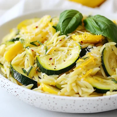 Zucchini Lemon Orzo Flavorful and Fresh Recipe