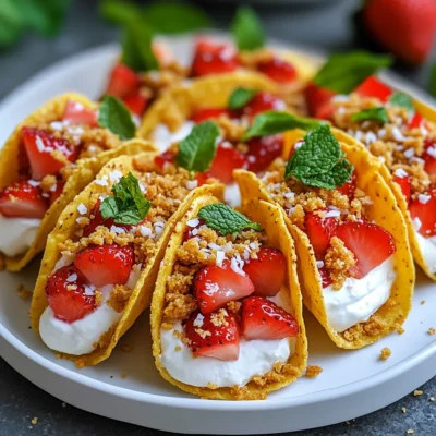 Strawberry Crunch Cheesecake Tacos Easy and Fun Treat