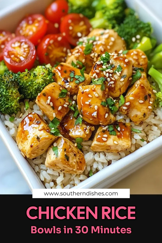 Looking for an easy chicken rice meal prep idea? Try these healthy meal prep bowls that feature a quick chicken recipe with delicious brown rice and vibrant broccoli. Packed with flavor, these brown rice chicken bowls are perfect for busy weeknights. In just 30 minutes, you can prep four tasty servings. Don't miss out—save this tasty, nutritious recipe now! #EasyChickenRiceMealPrep #HealthyMealPrepBowls #QuickChickenRecipe #BroccoliChickenMealPrep