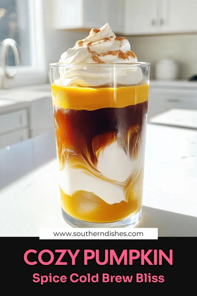 Savor the flavors of fall with this delicious Pumpkin Spice Cream Cold Brew! This easy recipe combines cold brew coffee with a creamy pumpkin mixture that’s perfect for cozy afternoons. In just 10 minutes, you can enjoy a delightful drink topped with whipped cream and a sprinkle of pumpkin pie spice. Curious to make this festive beverage? Click through to discover the full recipe! #PumpkinSpice #ColdBrew #FallRecipes #CoffeeLovers