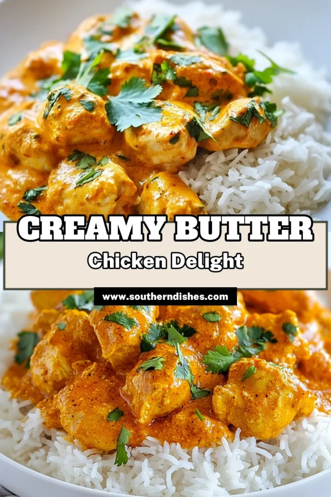 Discover the ultimate Butter Chicken Recipe with Garlic Sauce, perfect for a cozy dinner night! This Creamy Butter Chicken is loaded with the flavors of Tandoori Chicken Masala and comes together easily. Dive into this Easy Indian Chicken Curry that’s sure to impress your family and friends. Don't miss out on this delicious Garlic Butter Chicken—pin this recipe now for tasty meals ahead! #ButterChicken #EasyIndianCooking #DinnerIdeas #GarlicButterChicken