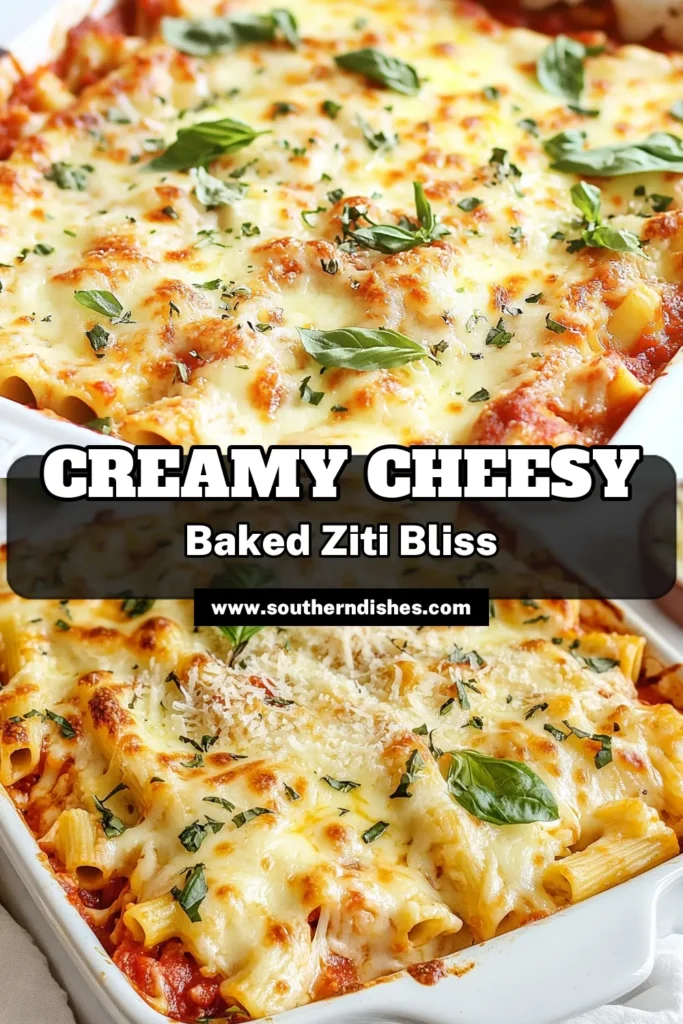 Indulge in this cheesy baked ziti recipe that’s perfect for family dinners or gatherings! This easy baked ziti features layers of rich marinara sauce, creamy ricotta, and gooey mozzarella, making it a delightful Italian pasta bake everyone will love. With simple ingredients and straightforward steps, you can whip up this scrumptious baked ziti with ricotta in no time. Save this recipe and try it tonight! #BakedZiti #ComfortFood #PastaLove #ItalianRecipes