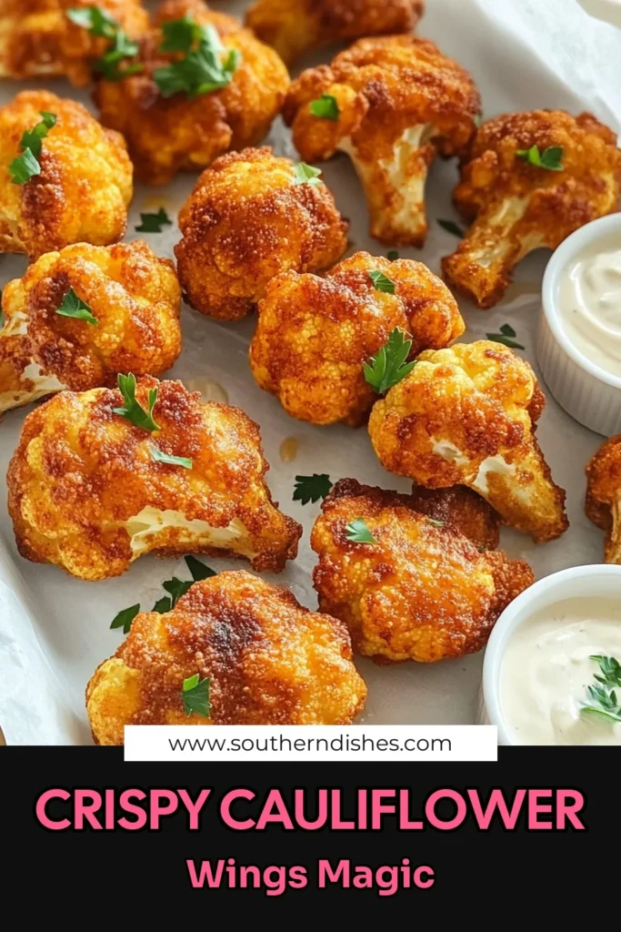 Get ready to enjoy crispy air fryer cauliflower wings that are packed with flavor and super easy to make! This delicious vegetarian recipe uses a perfect blend of spices and a light batter for a crunchy finish. Perfect for game nights or as a healthy snack, these wings can be customized with your favorite hot sauce. Click through for the step-by-step recipe and impress your family and friends! #AirFryerRecipes #CauliflowerWings #HealthySnacks #PlantBased