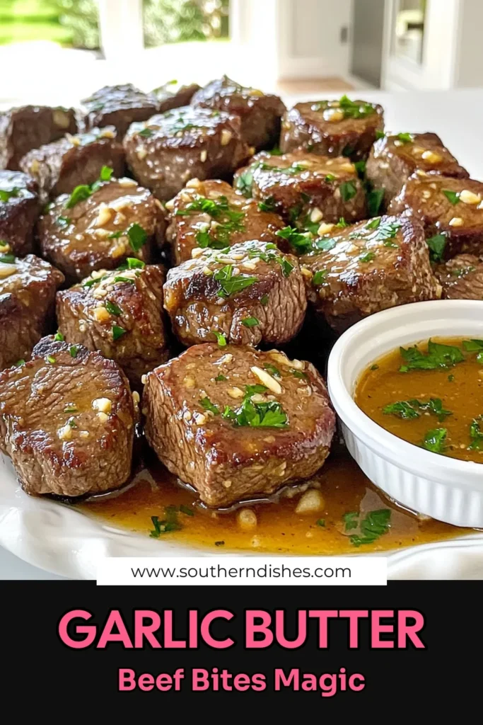 Discover the ultimate comfort food with these Crockpot Garlic Butter Beef Bites! Tender beef sirloin is simmered in a rich garlic butter sauce, making it an irresistible dish for any occasion. Perfect for gatherings or family dinners, this recipe is easy to follow and packed with flavor. Click to explore these mouthwatering beef bites and impress your guests with this simple yet delicious meal! #CrockpotRecipes #BeefBites #EasyDinner #GarlicButter