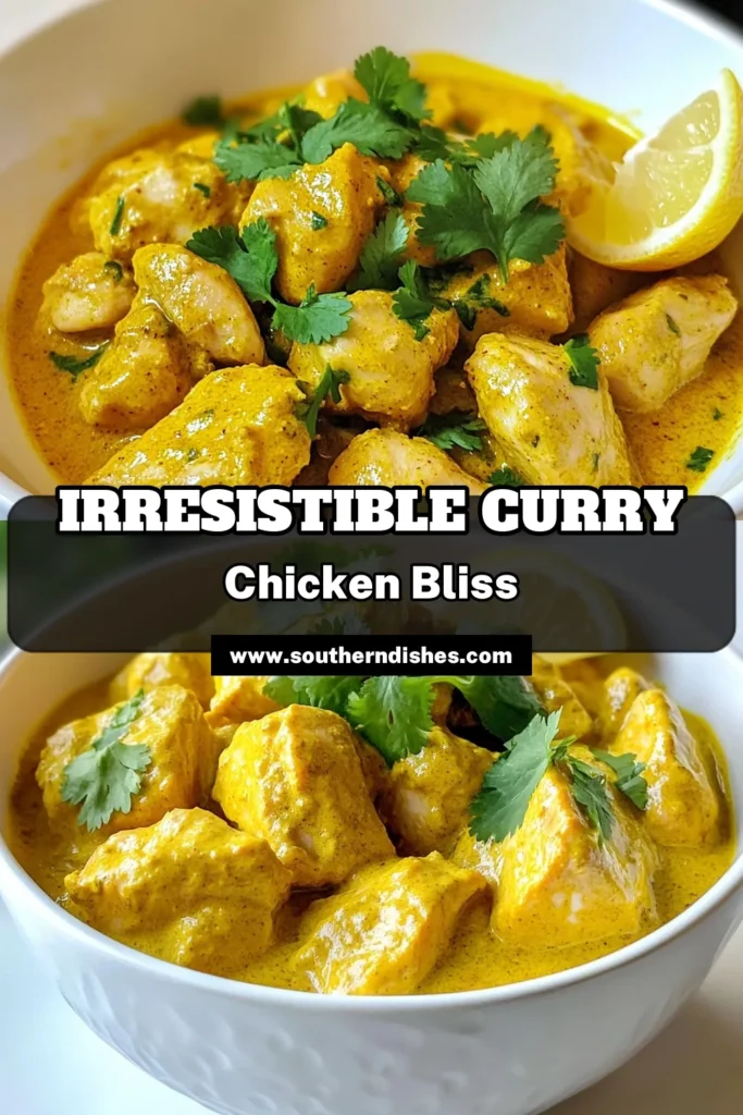 Savor the flavors of this easy chicken curry recipe that's perfect for any occasion. This homemade chicken curry, featuring tender chicken thighs cooked in creamy coconut milk, delivers an authentic Indian chicken curry taste in just 40 minutes. Ideal for busy weeknights, this coconut milk chicken curry is sure to impress. Don't miss out—save this recipe and enjoy currylicious moments! #CurryChickenRecipe #EasyChickenCurry #IndianChickenCurry #HomemadeChickenCurry